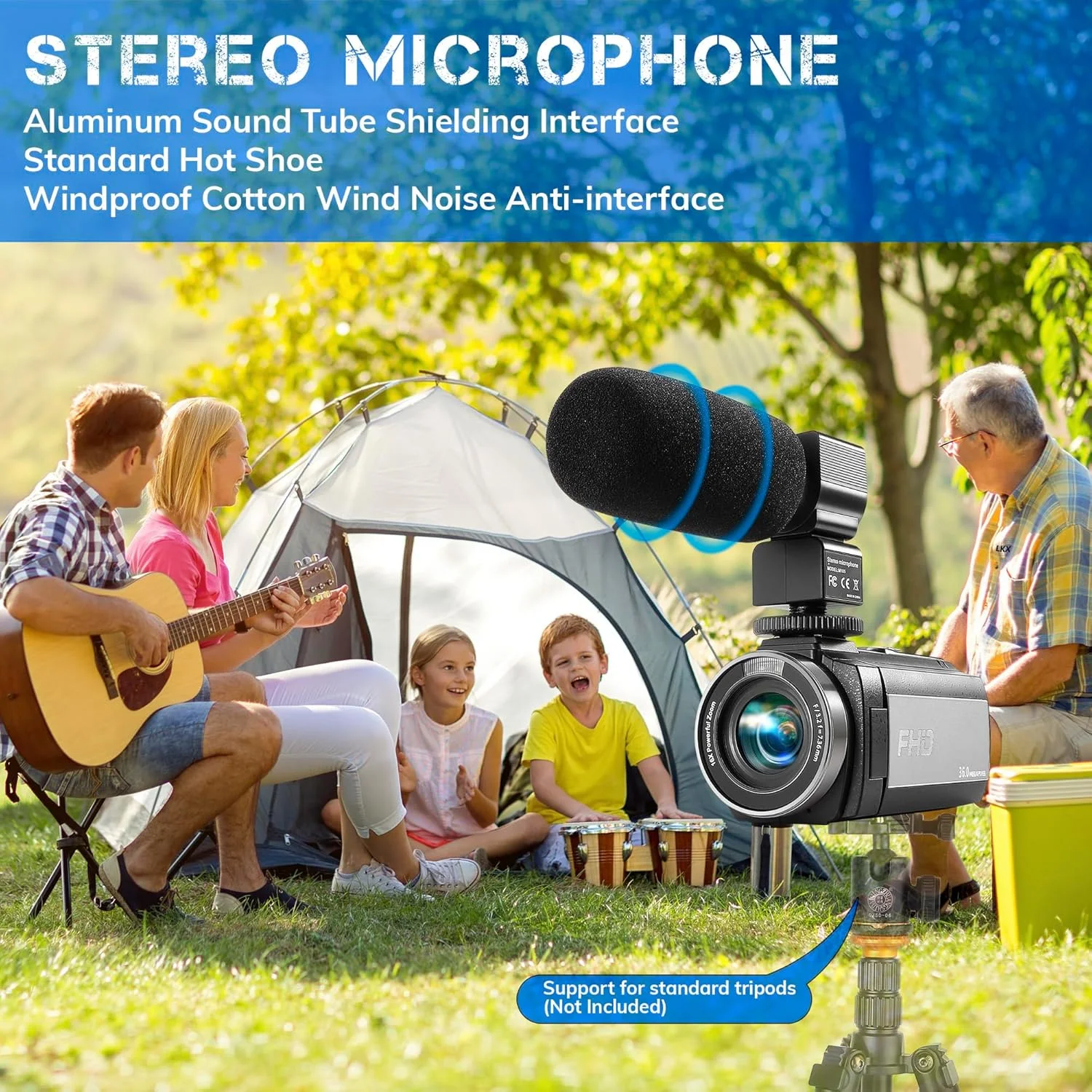 دوربین فیلمبرداری FHD 1080P برای یوتیوب با 30 فریم بر ثانیه، 36 مگاپیکسل، LCD 3.0 اینچی با چرخش 270 درجه، دوربین ولاگینگ با زوم دیجیتال 16X برای مبتدیان به همراه 2 باتری، میکروفون، ریموت، لرزشگیر، آفتابگیر لنز دوربین فیلمبرداری FHD 1080P برای یوتیوب با 30 فریم بر ثانیه، 36 مگاپیکسل، LCD 3.0 اینچی با چرخش 270 درجه، دوربین ولاگینگ با زوم دیجیتال 16X برای مبتدیان به همراه 2 باتری، میکروفون، ریموت، لرزشگیر، آفتابگیر لنز