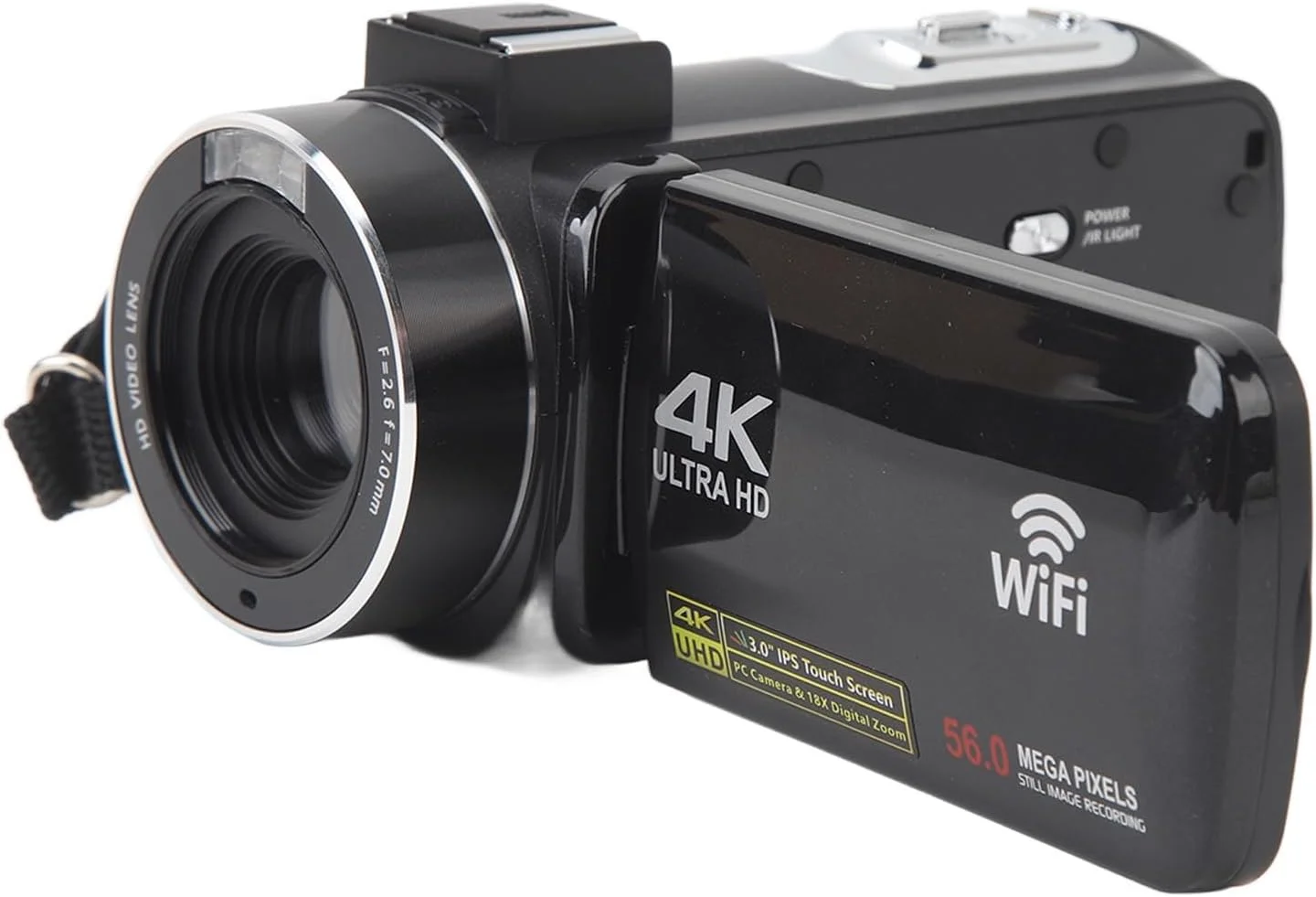 دوربین فیلمبرداری BusoTh 4K 30FPS 56MP با قابلیت دید در شب، زوم 18X، میکروفون خارجی، کنترل از راه دور - دوربین ولاگ قابل حمل با خروجی HD - ایده آل برای ولاگ و عکاسی دوربین فیلمبرداری BusoTh 4K 30FPS 56MP با قابلیت دید در شب، زوم 18X، میکروفون خارجی، کنترل از راه دور - دوربین ولاگ قابل حمل با خروجی HD - ایده آل برای ولاگ و عکاسی