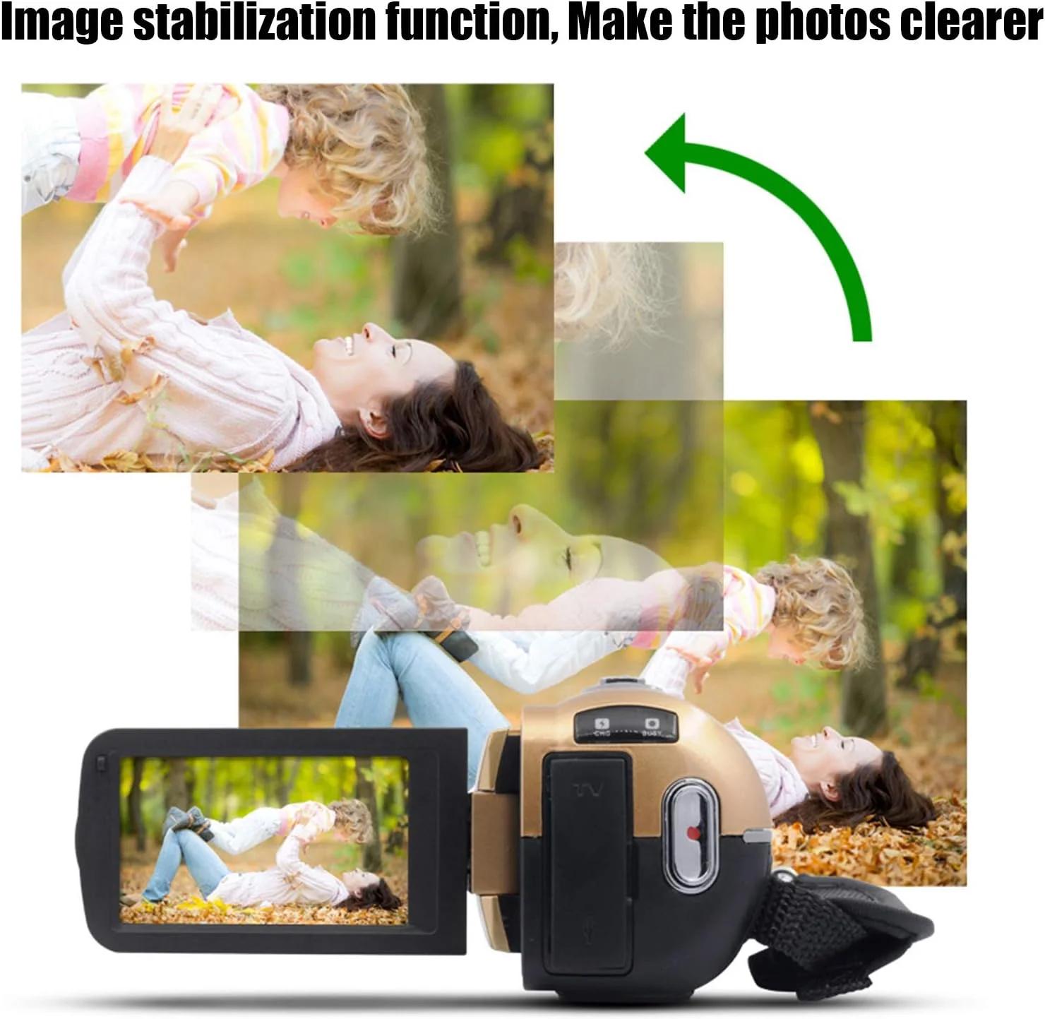 دوربین فیلمبرداری FHD، دوربین ولاگینگ ضد لرزش 28 مگاپیکسلی، دوربین فیلمبرداری زوم دیجیتال 16X، دوربین دید در شب قابل حمل برای ضبط در فضای باز (طلایی) دوربین فیلمبرداری FHD، دوربین ولاگینگ ضد لرزش 28 مگاپیکسلی، دوربین فیلمبرداری زوم دیجیتال 16X، دوربین دید در شب قابل حمل برای ضبط در فضای باز (طلایی)