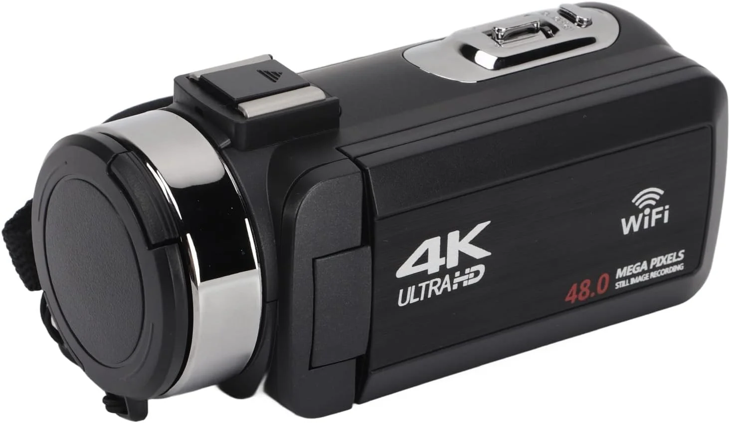 دوربین فیلمبرداری 4K Ultra HD با کیفیت 48 مگاپیکسل، صفحه نمایش 3.0 اینچی IPS، زوم دیجیتال 18 برابر، دوربین فیلمبرداری دیجیتال با کنترل از راه دور، دوربین فیلمبرداری با صفحه لمسی چرخشی