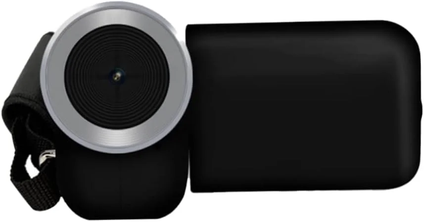 دوربین فیلمبرداری دیجیتال مینی با زوم دیجیتال 4 برابر، کیفیت 1080p و صفحه نمایش 2.4 اینچی TFT LCD، سبک و قابل حمل - مشکی