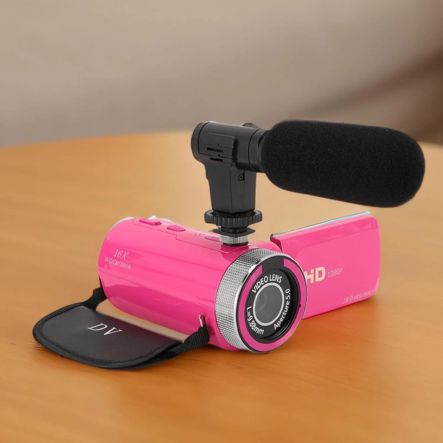 دوربین فیلمبرداری دوربین دیجیتال، HD 1080P 16MP صفحه نمایش 2.4 اینچی زوم دیجیتال 16X دوربین ضبط کننده با میکروفون سوراخ پیچ 1/4 اینچی برای ولاگ دوربین فیلمبرداری دوربین دیجیتال، HD 1080P 16MP صفحه نمایش 2.4 اینچی زوم دیجیتال 16X دوربین ضبط کننده با میکروفون سوراخ پیچ 1/4 اینچی برای ولاگ