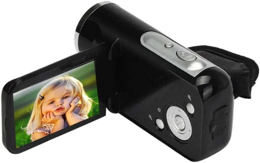 دوربین فیلمبرداری دیجیتال مینی با زوم دیجیتال 4 برابر، کیفیت 1080p و صفحه نمایش 2.4 اینچی TFT LCD، سبک و قابل حمل - مشکی دوربین فیلمبرداری دیجیتال مینی با زوم دیجیتال 4 برابر، کیفیت 1080p و صفحه نمایش 2.4 اینچی TFT LCD، سبک و قابل حمل - مشکی