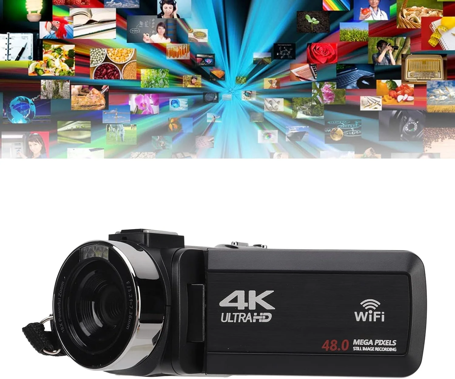 دوربین فیلمبرداری 4K Ultra HD با کیفیت 48 مگاپیکسل، صفحه نمایش 3.0 اینچی IPS، زوم دیجیتال 18 برابر، دوربین فیلمبرداری دیجیتال با کنترل از راه دور، دوربین فیلمبرداری با صفحه لمسی چرخشی دوربین فیلمبرداری 4K Ultra HD با کیفیت 48 مگاپیکسل، صفحه نمایش 3.0 اینچی IPS، زوم دیجیتال 18 برابر، دوربین فیلمبرداری دیجیتال با کنترل از راه دور، دوربین فیلمبرداری با صفحه لمسی چرخشی