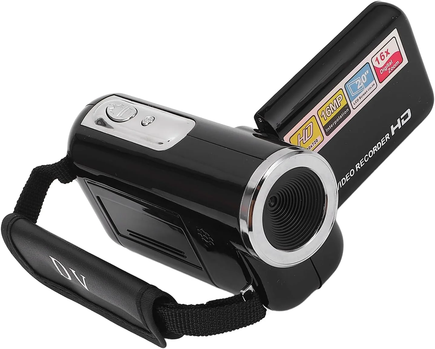 دوربین فیلمبرداری 16 مگاپیکسلی 1080P HD با زوم دیجیتال 16 برابر، ضبط کننده دوربین دیجیتال با صفحه نمایش رنگی چرخان 2 اینچی، کارت حافظه 32 گیگابایتی، دوربین وبلاگ USB برای مسافرت (مشکی) دوربین فیلمبرداری 16 مگاپیکسلی 1080P HD با زوم دیجیتال 16 برابر، ضبط کننده دوربین دیجیتال با صفحه نمایش رنگی چرخان 2 اینچی، کارت حافظه 32 گیگابایتی، دوربین وبلاگ USB برای مسافرت (مشکی)