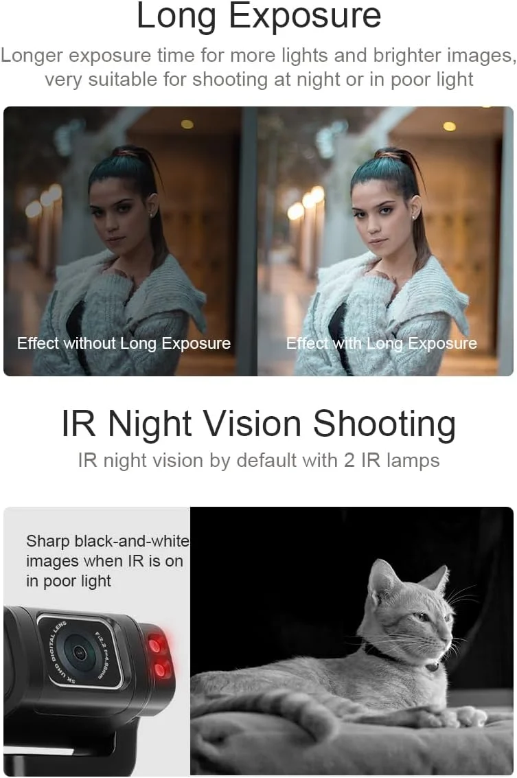 دوربین فیلمبرداری جیبی 5K Ultra HD، دوربین فیلمبرداری دستی 36 مگاپیکسلی WiFi، صفحه لمسی 3.5 اینچی IPS، زوم دیجیتال 10X، دید در شب مادون قرمز، دوربین جیبی قابل حمل YouTube برای سفر و وبلاگ نویسی دوربین فیلمبرداری جیبی 5K Ultra HD، دوربین فیلمبرداری دستی 36 مگاپیکسلی WiFi، صفحه لمسی 3.5 اینچی IPS، زوم دیجیتال 10X، دید در شب مادون قرمز، دوربین جیبی قابل حمل YouTube برای سفر و وبلاگ نویسی