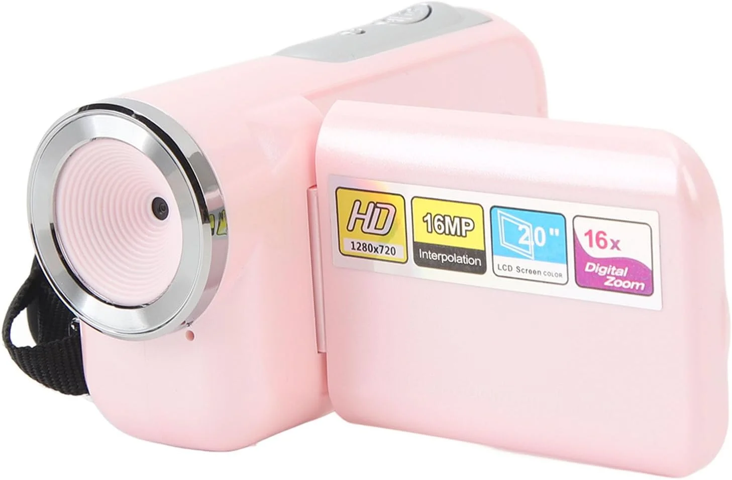 دوربین فیلمبرداری کودکانه، 16 مگاپیکسل 1080P HD ضبط کننده ویدئویی دیجیتال قابل حمل با زوم دیجیتال 16 برابر، صفحه نمایش 2 اینچی TFT LCD، برای کودکان پسر دختر DV دوربین فیلمبرداری دیجیتال