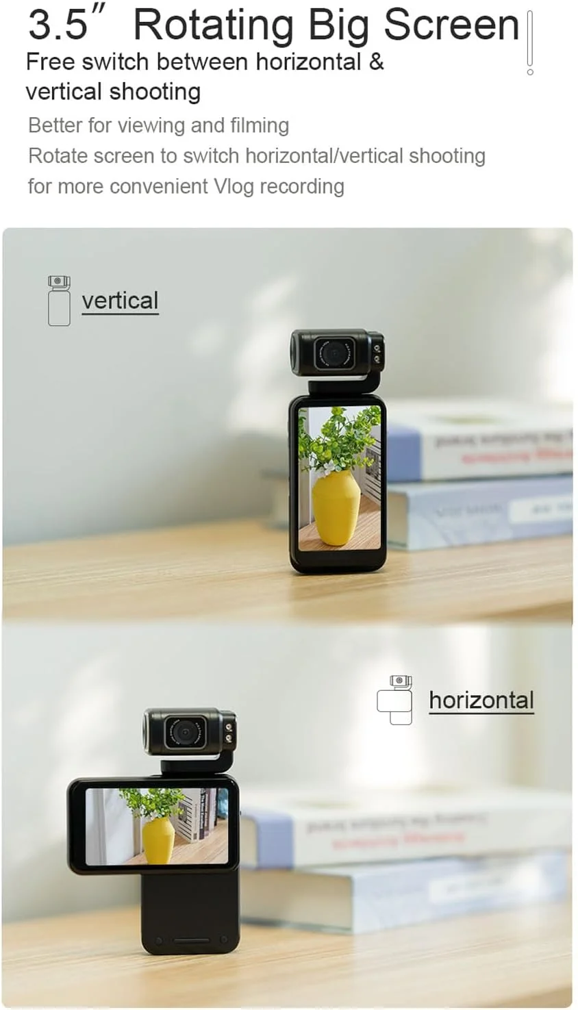 دوربین فیلمبرداری 5K، دوربین ولاگ دستی 48 مگاپیکسلی با صفحه نمایش 3.5 اینچی چرخان 120 درجه، دید در شب IR، زوم دیجیتال 10X به همراه کارت حافظه 32 گیگابایتی برای یوتیوب دوربین فیلمبرداری 5K، دوربین ولاگ دستی 48 مگاپیکسلی با صفحه نمایش 3.5 اینچی چرخان 120 درجه، دید در شب IR، زوم دیجیتال 10X به همراه کارت حافظه 32 گیگابایتی برای یوتیوب