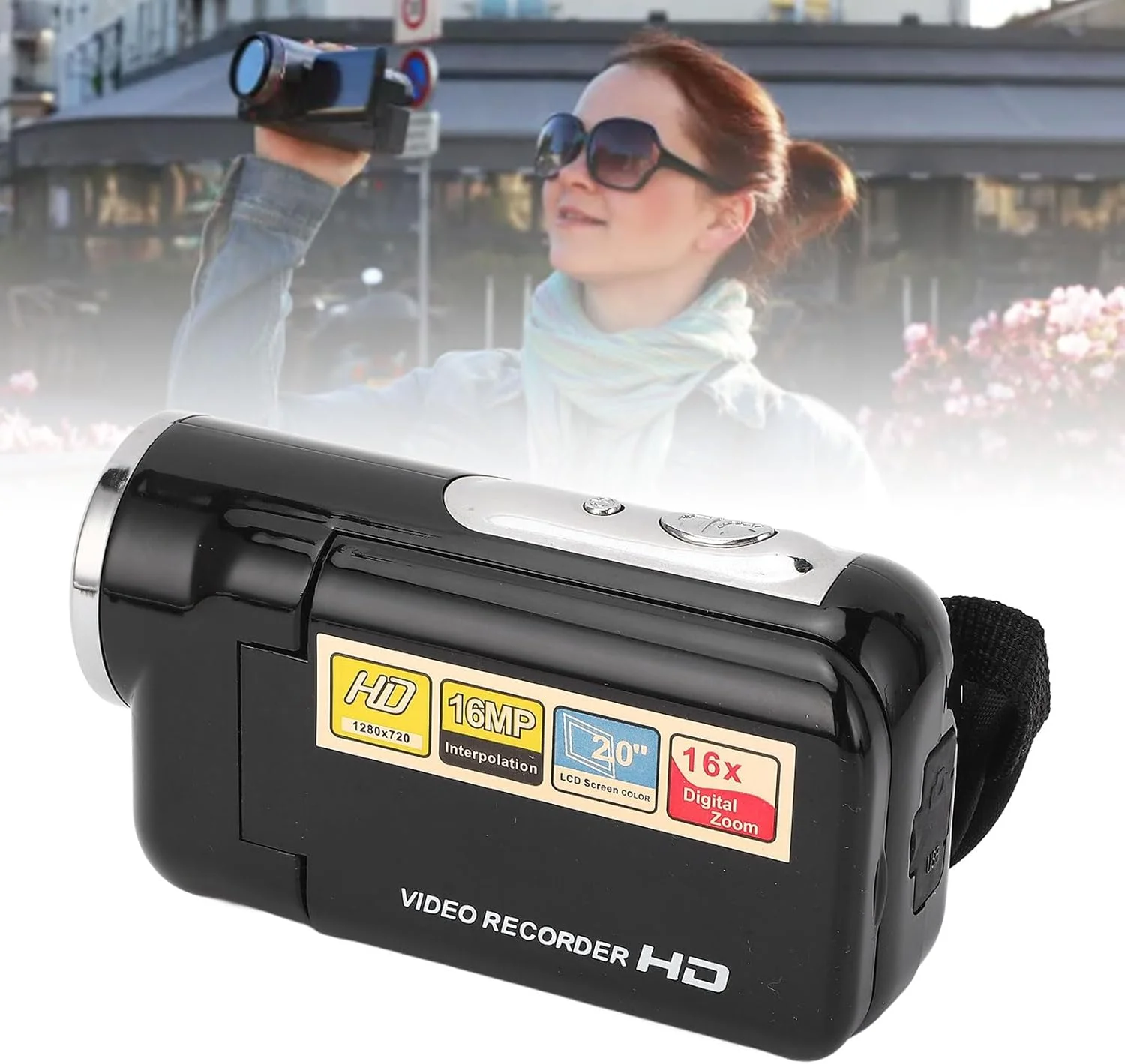 دوربین فیلمبرداری 1080P، دوربین دیجیتال 16 مگاپیکسلی با زوم 16X، دوربین فیلمبرداری دیجیتال قابل حمل 1080P با کیفیت بالا 16 مگاپیکسل، صفحه نمایش 2 اینچی چرخان، ضبط حلقه ای برای دوربین فیلمبرداری 1080P، دوربین دیجیتال 16 مگاپیکسلی با زوم 16X، دوربین فیلمبرداری دیجیتال قابل حمل 1080P با کیفیت بالا 16 مگاپیکسل، صفحه نمایش 2 اینچی چرخان، ضبط حلقه ای برای