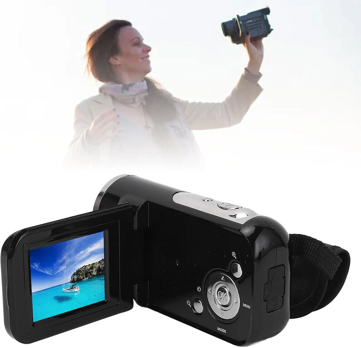 دوربین فیلمبرداری 1080P، دوربین دیجیتال 16 مگاپیکسلی با زوم 16X، دوربین فیلمبرداری دیجیتال قابل حمل 1080P با کیفیت بالا 16 مگاپیکسل، صفحه نمایش 2 اینچی چرخان، ضبط حلقه ای برای دوربین فیلمبرداری 1080P، دوربین دیجیتال 16 مگاپیکسلی با زوم 16X، دوربین فیلمبرداری دیجیتال قابل حمل 1080P با کیفیت بالا 16 مگاپیکسل، صفحه نمایش 2 اینچی چرخان، ضبط حلقه ای برای