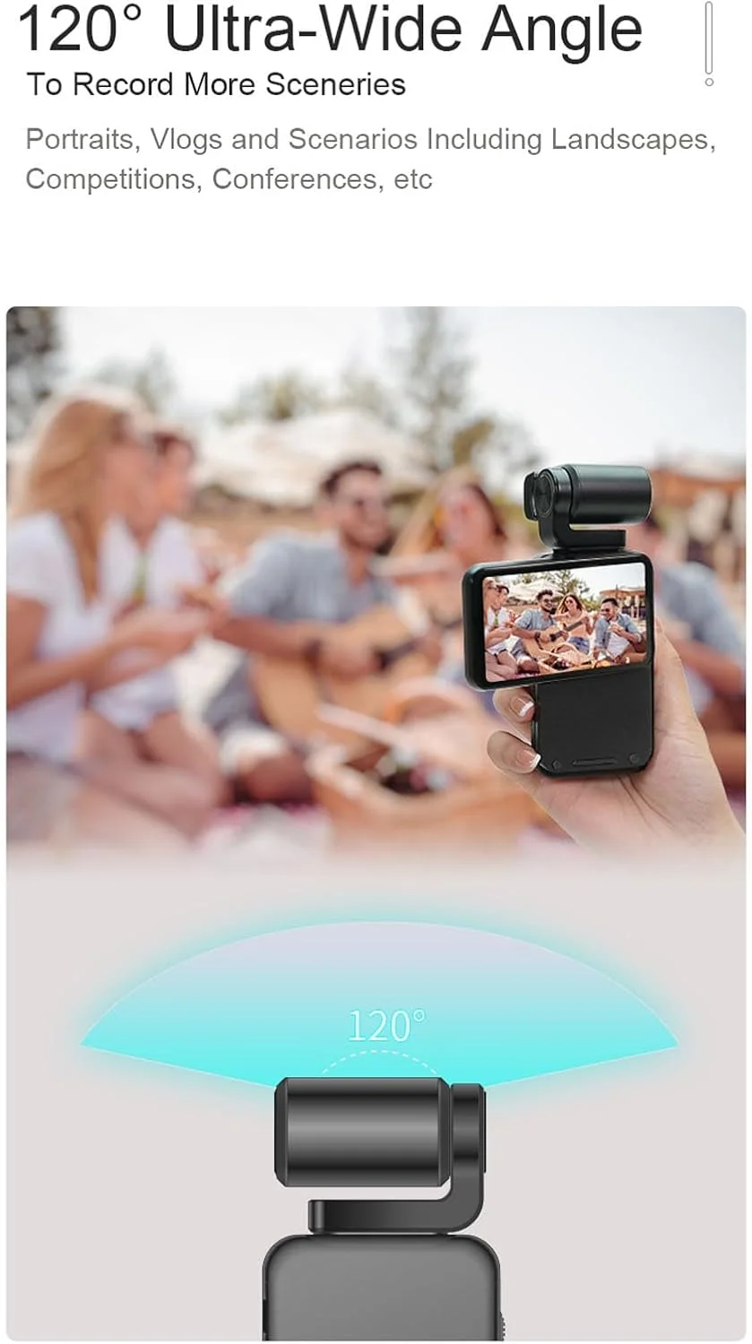 دوربین فیلمبرداری 5K، دوربین ولاگ دستی 48 مگاپیکسلی با صفحه نمایش 3.5 اینچی چرخان 120 درجه، دید در شب IR، زوم دیجیتال 10X به همراه کارت حافظه 32 گیگابایتی برای یوتیوب دوربین فیلمبرداری 5K، دوربین ولاگ دستی 48 مگاپیکسلی با صفحه نمایش 3.5 اینچی چرخان 120 درجه، دید در شب IR، زوم دیجیتال 10X به همراه کارت حافظه 32 گیگابایتی برای یوتیوب