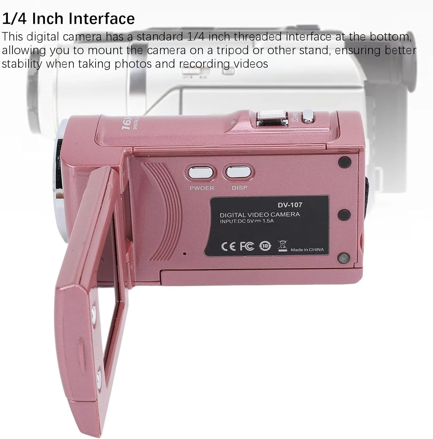 دوربین فیلمبرداری، ضبط کننده ویدئو 48 مگاپیکسلی 2K، زوم دیجیتال 16X، صفحه نمایش چرخان 2.4 اینچی 270 درجه، دوربین فیلمبرداری وب کم قابل حمل با قابلیت حلقه ای، نور پر کننده LED دوربین فیلمبرداری، ضبط کننده ویدئو 48 مگاپیکسلی 2K، زوم دیجیتال 16X، صفحه نمایش چرخان 2.4 اینچی 270 درجه، دوربین فیلمبرداری وب کم قابل حمل با قابلیت حلقه ای، نور پر کننده LED