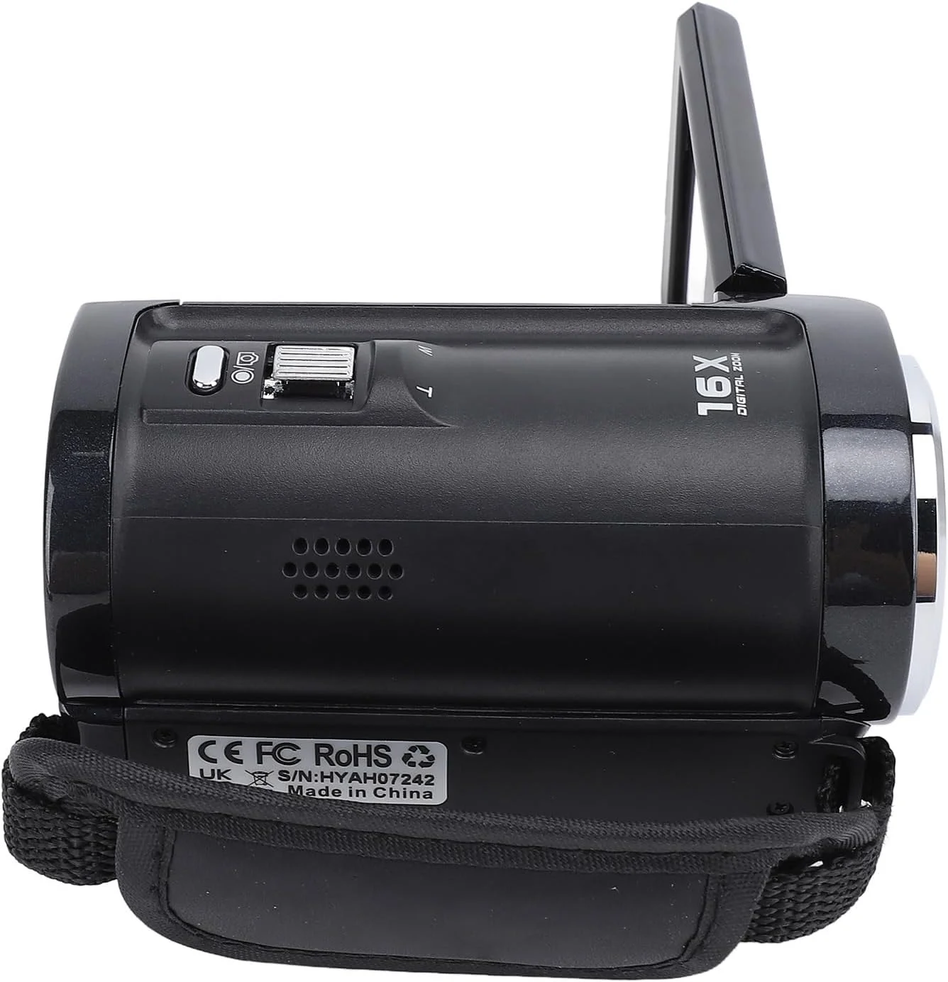 دوربین فیلمبرداری 2.7K 50MP 16X، دوربین فیلمبرداری دیجیتال، صفحه نمایش 2.8 اینچی با چرخش 270 درجه، کارت 32 گیگابایتی و دو باتری، نور پرکننده و پورت USB برای یوتیوب، عالی برای مسافرت و جلسات