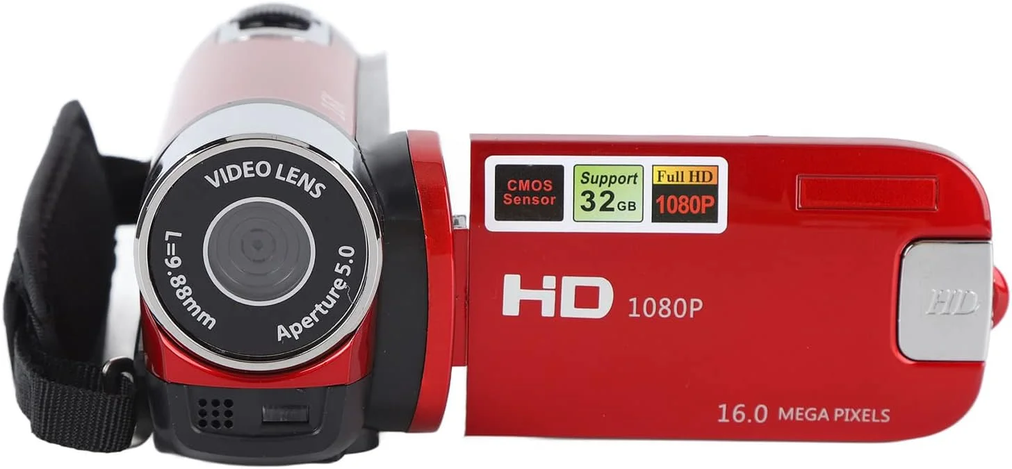 دوربین فیلمبرداری 4K قدیمی، دوربین فیلمبرداری رترو 48 مگاپیکسلی، دوربین DV با صفحه نمایش چرخان TFT 2.7 اینچی زوم دیجیتال 16 برابر به همراه کابل USB (قرمز) دوربین فیلمبرداری 4K قدیمی، دوربین فیلمبرداری رترو 48 مگاپیکسلی، دوربین DV با صفحه نمایش چرخان TFT 2.7 اینچی زوم دیجیتال 16 برابر به همراه کابل USB (قرمز)