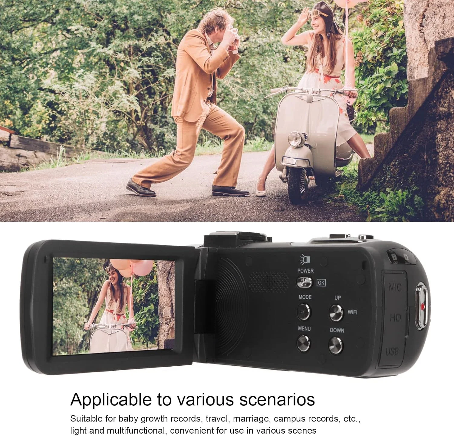 دوربین فیلمبرداری 4K 48MP با صفحه نمایش 3.0 اینچی IPS، دوربین فیلمبرداری دیجیتال WiFi، دوربین فیلمبرداری با زوم دیجیتال 18 برابر به همراه کنترل از راه دور دوربین فیلمبرداری 4K 48MP با صفحه نمایش 3.0 اینچی IPS، دوربین فیلمبرداری دیجیتال WiFi، دوربین فیلمبرداری با زوم دیجیتال 18 برابر به همراه کنترل از راه دور