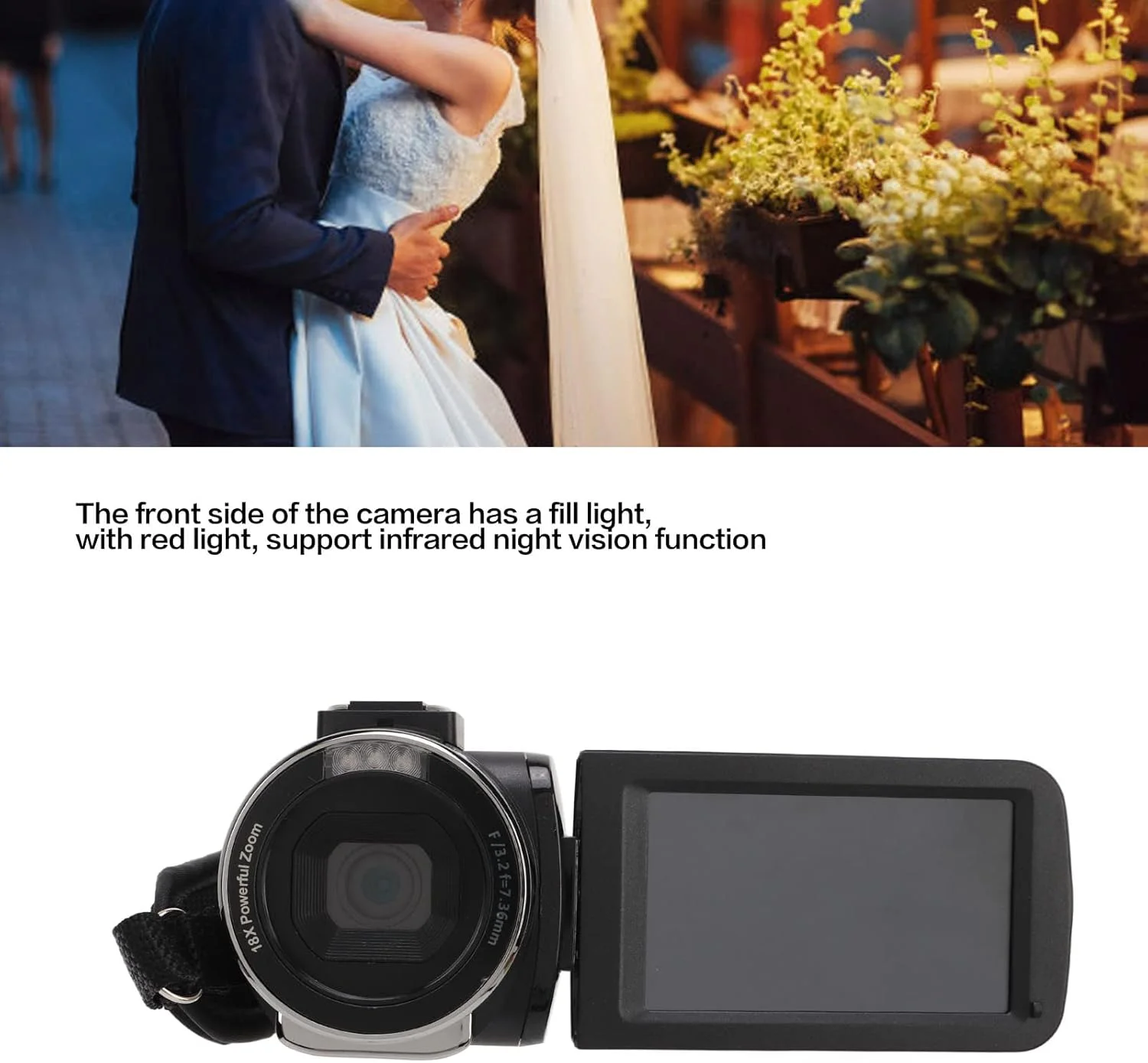 دوربین فیلمبرداری 4K 48MP، دوربین ضبط ولاگ، زوم دیجیتال 18 برابر، صفحه نمایش 3.0 اینچی IPS، دوربین فیلمبرداری دیجیتال WiFi با کنترل از راه دور دوربین فیلمبرداری 4K 48MP، دوربین ضبط ولاگ، زوم دیجیتال 18 برابر، صفحه نمایش 3.0 اینچی IPS، دوربین فیلمبرداری دیجیتال WiFi با کنترل از راه دور