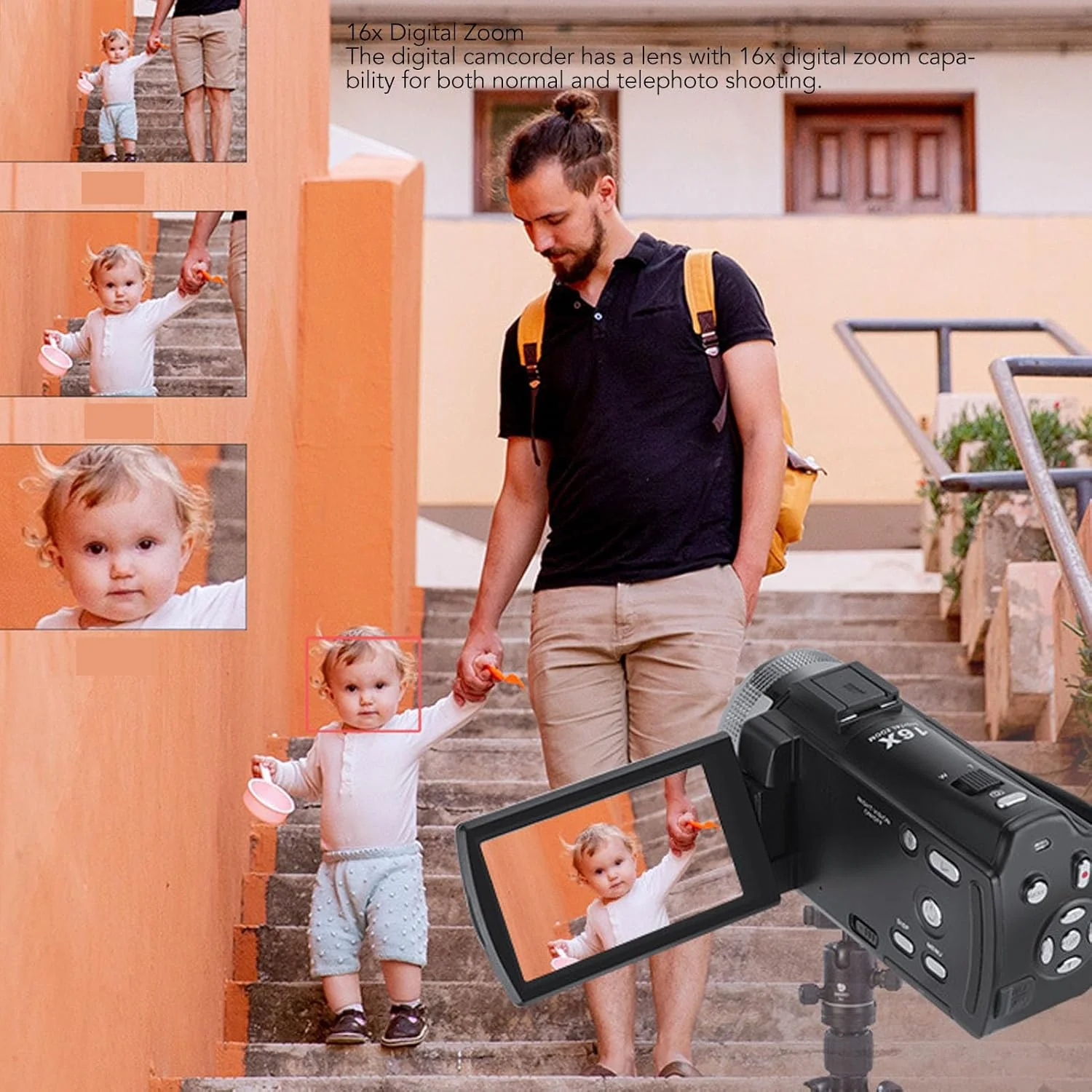 دوربین فیلمبرداری، دوربین ولاگینگ 30 مگاپیکسلی برای یوتیوب با زوم دیجیتال 16 برابر، صفحه نمایش 3.0 اینچی، دوربین دید در شب IR، دوربین ولاگینگ با میکروفون خارجی برای دانشجویان و مبتدیان