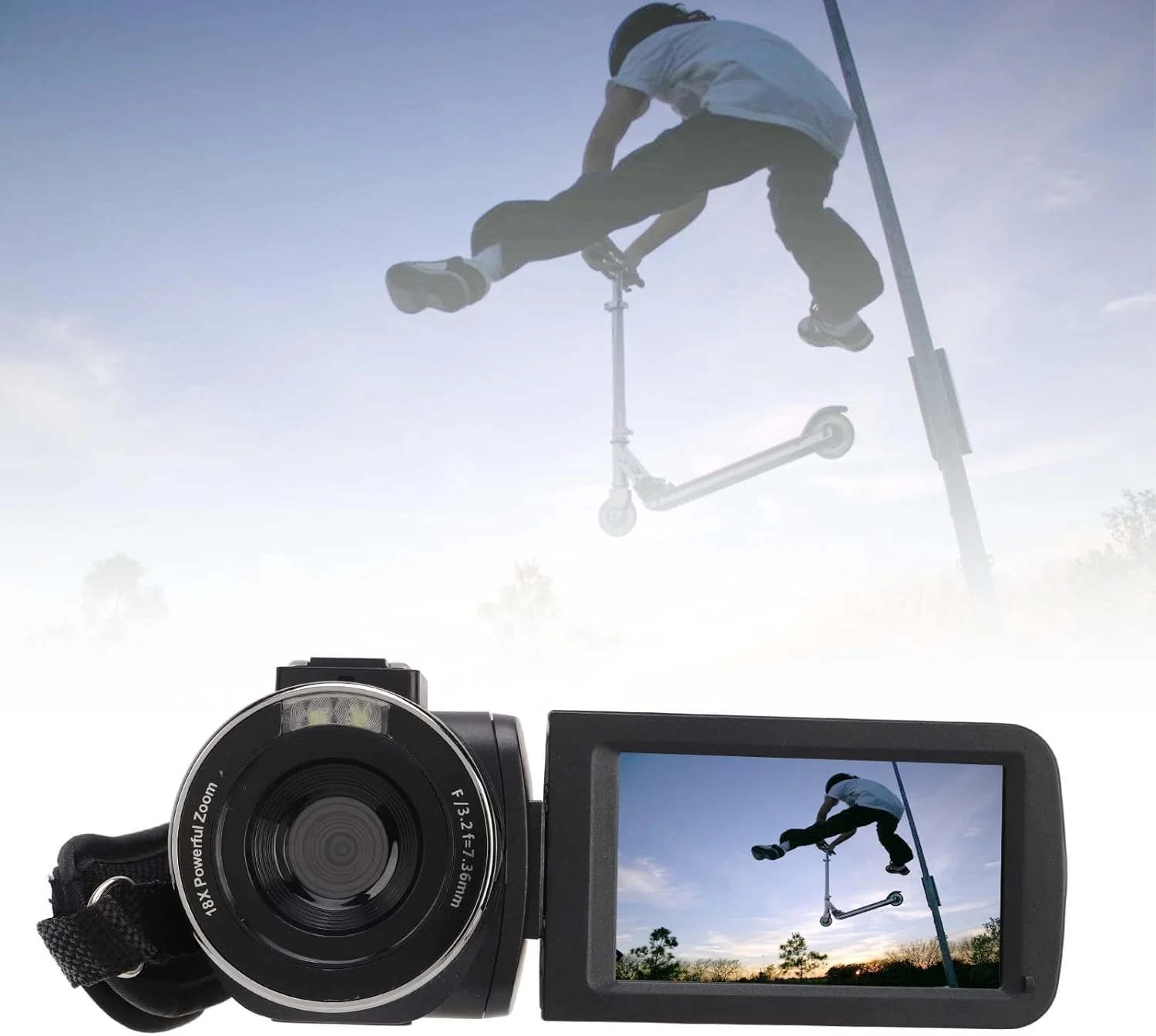 دوربین فیلمبرداری 4K 48MP با صفحه نمایش 3.0 اینچی IPS، دوربین فیلمبرداری دیجیتال WiFi، دوربین فیلمبرداری با زوم دیجیتال 18 برابر به همراه کنترل از راه دور دوربین فیلمبرداری 4K 48MP با صفحه نمایش 3.0 اینچی IPS، دوربین فیلمبرداری دیجیتال WiFi، دوربین فیلمبرداری با زوم دیجیتال 18 برابر به همراه کنترل از راه دور