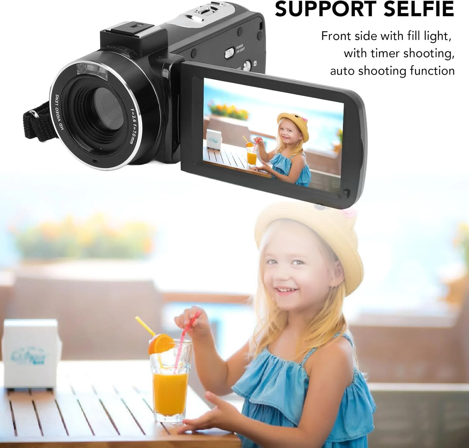 دوربین فیلمبرداری 4K، دوربین فیلمبرداری 56 مگاپیکسل HD برای وبلاگ نویسی در یوتیوب، زوم دیجیتال 18 برابر، دوربین دیجیتال 3 اینچی با میکروفون، تثبیت کننده و لنز زاویه باز دوربین فیلمبرداری 4K، دوربین فیلمبرداری 56 مگاپیکسل HD برای وبلاگ نویسی در یوتیوب، زوم دیجیتال 18 برابر، دوربین دیجیتال 3 اینچی با میکروفون، تثبیت کننده و لنز زاویه باز