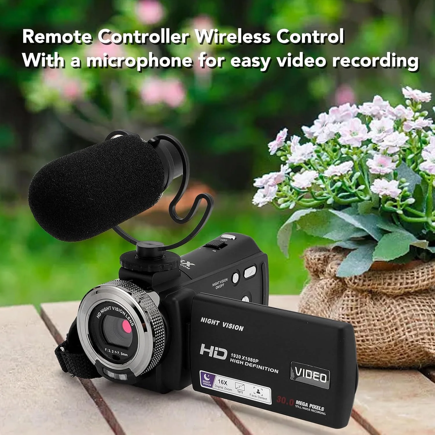 دوربین فیلمبرداری 4K، دوربین ولاگینگ دید در شب IR 30 مگاپیکسلی برای یوتیوب، ضبط کننده ویدیو با زوم دیجیتال 16X، دوربین دیجیتال صفحه نمایش 3.0 اینچی با میکروفون، ریموت دوربین فیلمبرداری 4K، دوربین ولاگینگ دید در شب IR 30 مگاپیکسلی برای یوتیوب، ضبط کننده ویدیو با زوم دیجیتال 16X، دوربین دیجیتال صفحه نمایش 3.0 اینچی با میکروفون، ریموت