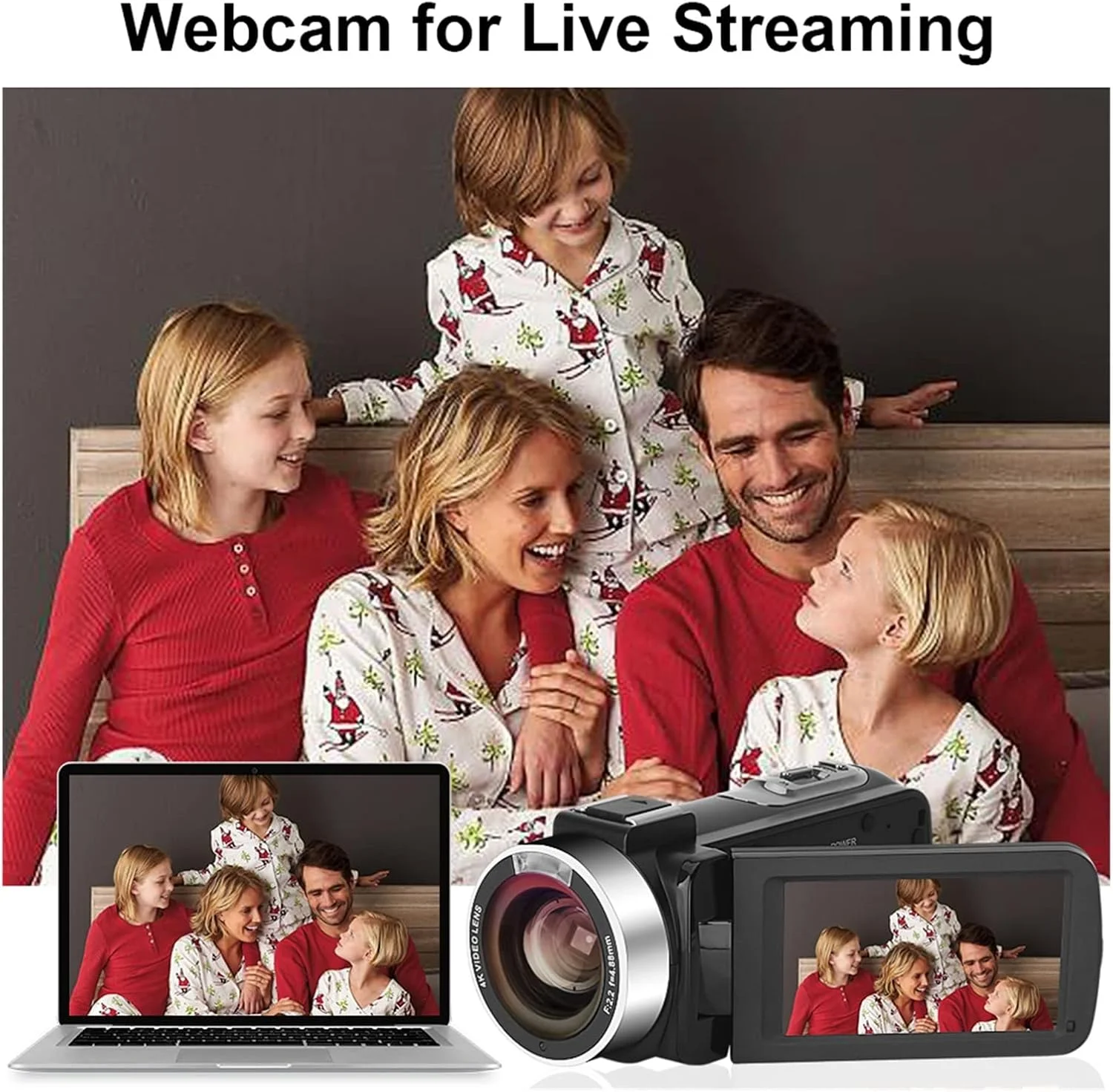 دوربین فیلمبرداری 4K Ultra HD با صفحه نمایش 3.0 اینچی، 48 مگاپیکسل، زوم دیجیتال 16 برابر، ضبط کننده ولاگ با میکروفون، دوربین فیلمبرداری وای فای، دوربین فیلمبرداری چند منظوره دوربین فیلمبرداری 4K Ultra HD با صفحه نمایش 3.0 اینچی، 48 مگاپیکسل، زوم دیجیتال 16 برابر، ضبط کننده ولاگ با میکروفون، دوربین فیلمبرداری وای فای، دوربین فیلمبرداری چند منظوره