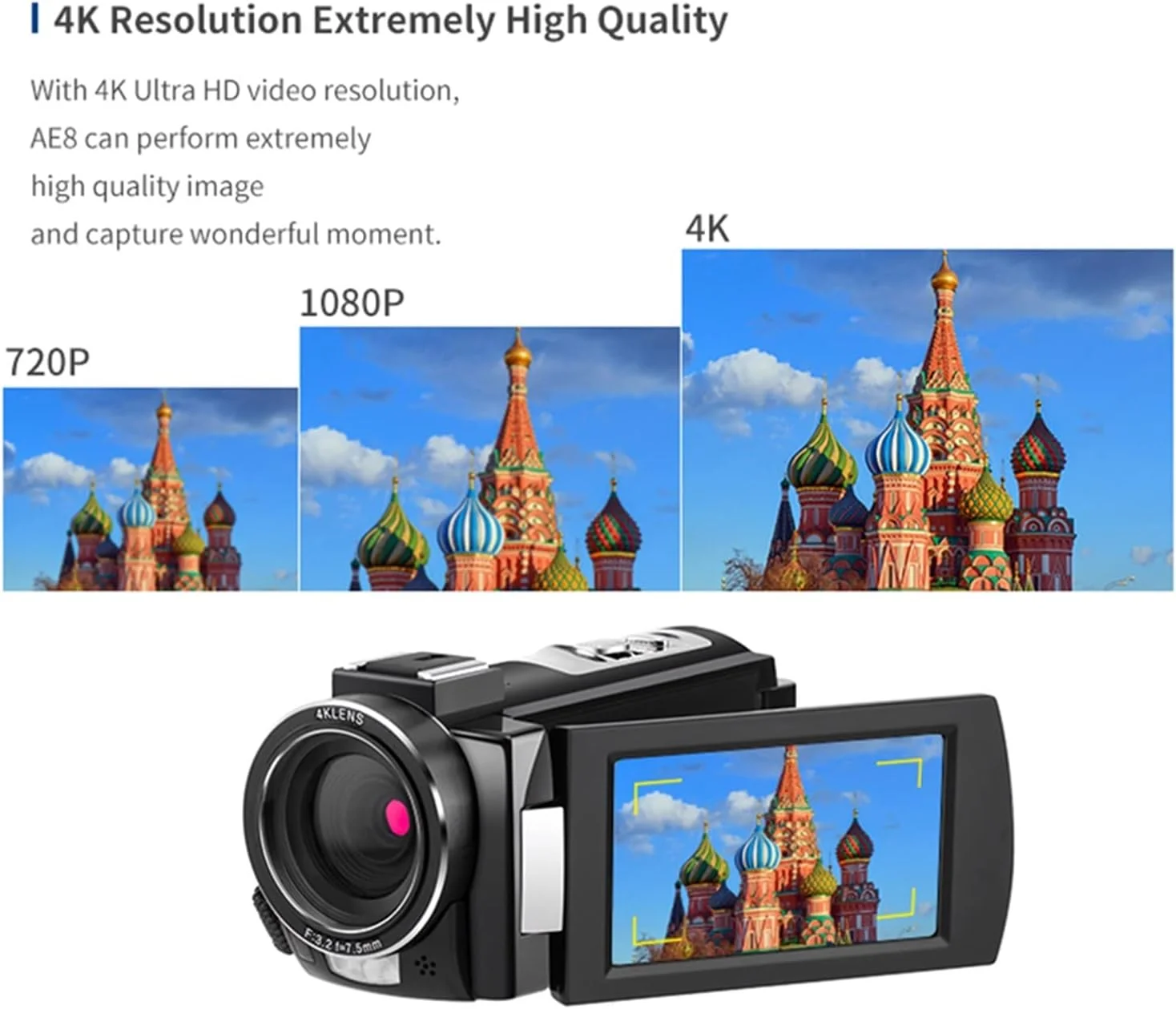 دوربین فیلمبرداری 4K حرفه ای برای بلاگرها، AE8 دید در شب IR، دوربین فیلمبرداری WiFi دوربین های دیجیتال Full HD با میکروفون دوربین فیلمبرداری چند منظوره (رنگ: Bundle A) دوربین فیلمبرداری 4K حرفه ای برای بلاگرها، AE8 دید در شب IR، دوربین فیلمبرداری WiFi دوربین های دیجیتال Full HD با میکروفون دوربین فیلمبرداری چند منظوره (رنگ: Bundle A)