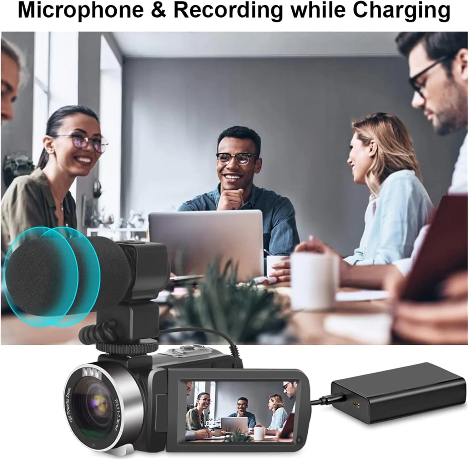 دوربین فیلمبرداری 4K Ultra HD با صفحه نمایش 3.0 اینچی، 48 مگاپیکسل، زوم دیجیتال 16 برابر، ضبط کننده ولاگ با میکروفون، دوربین فیلمبرداری وای فای، دوربین فیلمبرداری چند منظوره دوربین فیلمبرداری 4K Ultra HD با صفحه نمایش 3.0 اینچی، 48 مگاپیکسل، زوم دیجیتال 16 برابر، ضبط کننده ولاگ با میکروفون، دوربین فیلمبرداری وای فای، دوربین فیلمبرداری چند منظوره