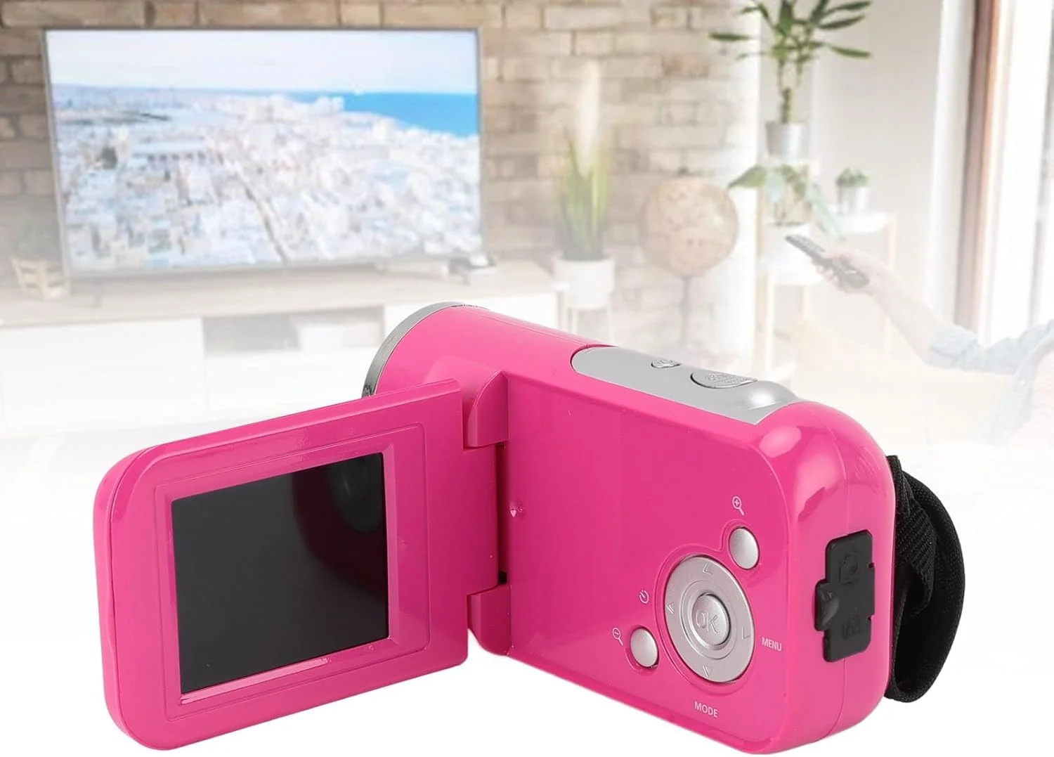 دوربین فیلمبرداری 1080P 16MP برای یوتیوب، صفحه نمایش چرخان 2.0 اینچی زوم دیجیتال 16X دوربین فیلمبرداری برای دانشجویان