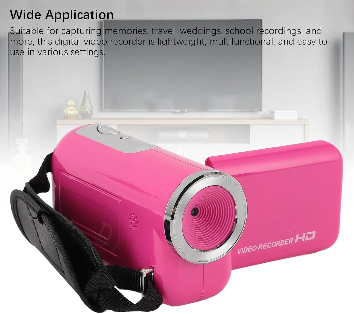 دوربین فیلمبرداری 1080P 16MP برای یوتیوب، صفحه نمایش چرخان 2.0 اینچی زوم دیجیتال 16X دوربین فیلمبرداری برای دانشجویان