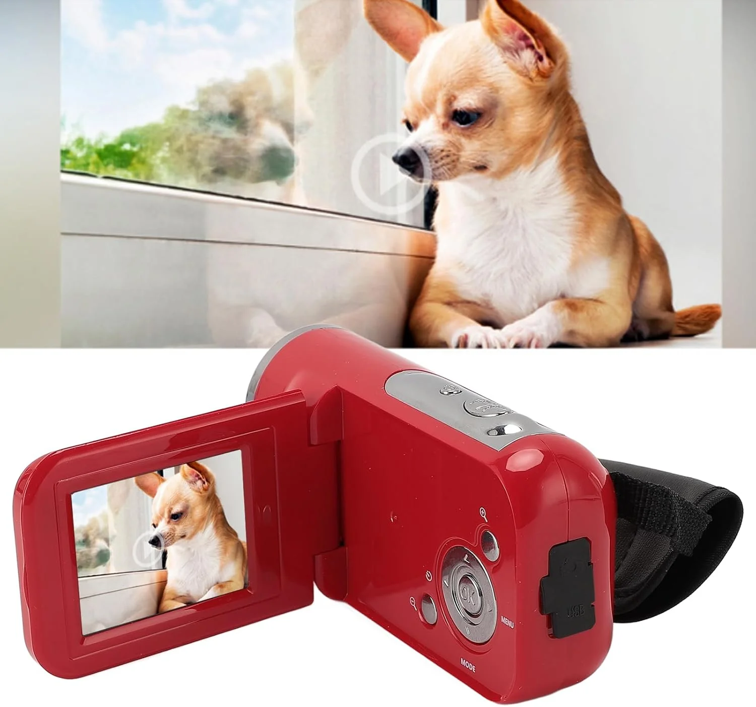 دوربین فیلمبرداری 1080P HD 16MP، دوربین ولاگ برای یوتیوب با زوم دیجیتال 16X، ضبط کننده ویدیویی صفحه نمایش 2 اینچی با پورت USB، سوراخ رزوه ای 1/4 اینچی (128 گیگابایت) دوربین فیلمبرداری 1080P HD 16MP، دوربین ولاگ برای یوتیوب با زوم دیجیتال 16X، ضبط کننده ویدیویی صفحه نمایش 2 اینچی با پورت USB، سوراخ رزوه ای 1/4 اینچی (128 گیگابایت)