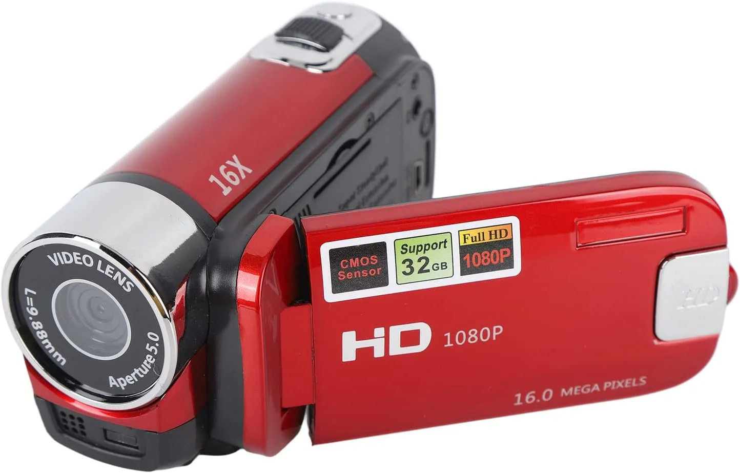 دوربین فیلمبرداری، دوربین دیجیتال 4K 48MP FHD با صفحه نمایش چرخان 2.7 اینچی TFT، زوم دیجیتال 16 برابر، نور پرکننده، کابل USB، دوربین DV (قرمز) دوربین فیلمبرداری، دوربین دیجیتال 4K 48MP FHD با صفحه نمایش چرخان 2.7 اینچی TFT، زوم دیجیتال 16 برابر، نور پرکننده، کابل USB، دوربین DV (قرمز)