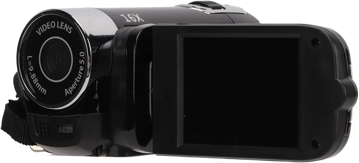 دوربین فیلمبرداری Full HD 4K 48MP با صفحه نمایش رنگی 2.7 اینچی چرخان 270 درجه و زوم دیجیتال 16 برابر (مشکی) دوربین فیلمبرداری Full HD 4K 48MP با صفحه نمایش رنگی 2.7 اینچی چرخان 270 درجه و زوم دیجیتال 16 برابر (مشکی)