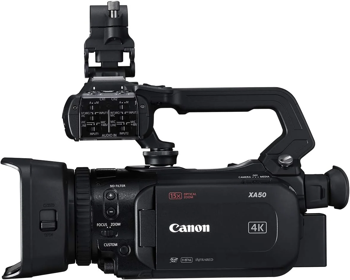 دوربین فیلمبرداری Canon Xa50 Uhd 4K30 با فوکوس خودکار Dual-Pixel دوربین فیلمبرداری Canon Xa50 Uhd 4K30 با فوکوس خودکار Dual-Pixel