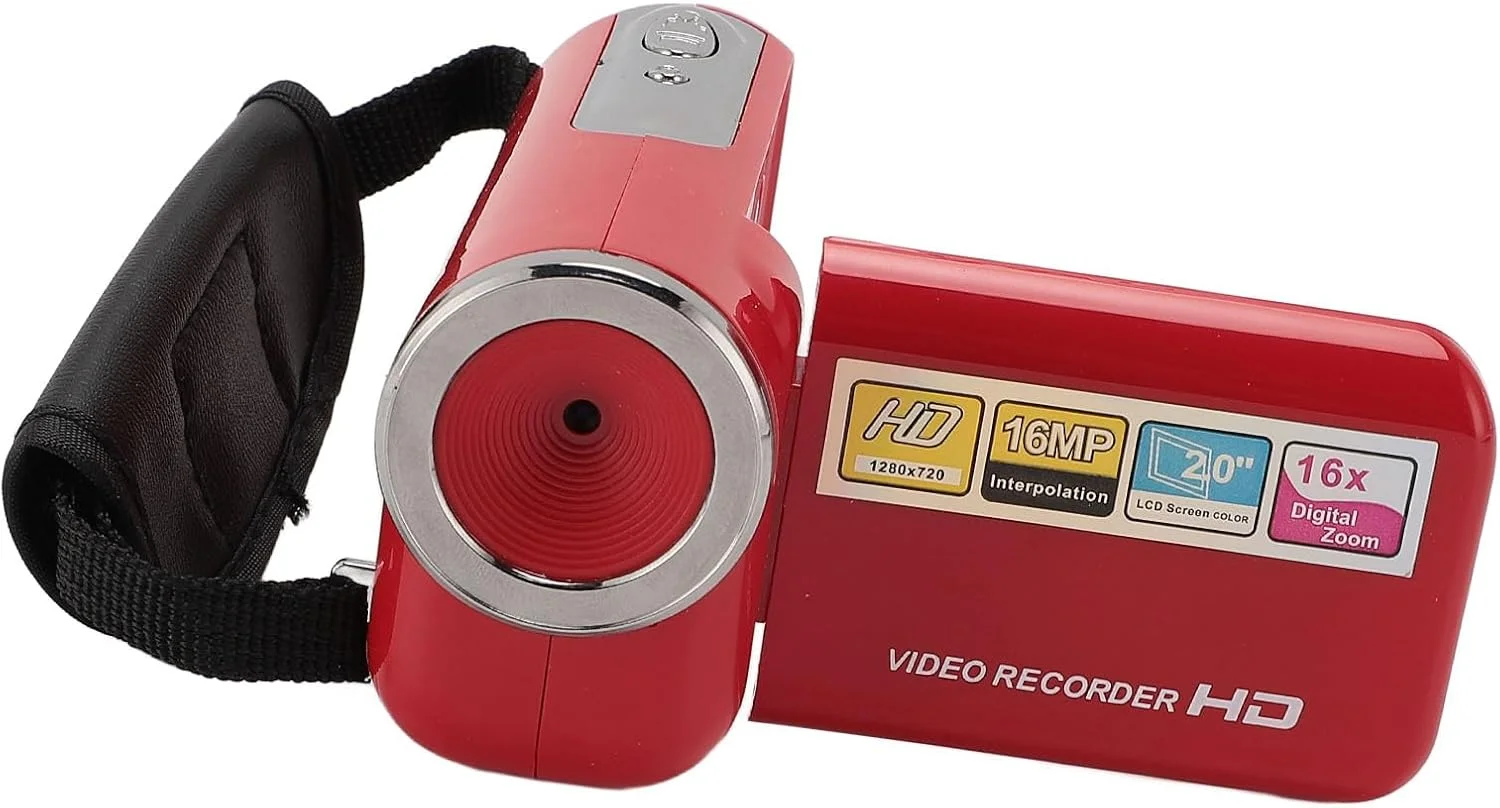 دوربین فیلمبرداری 1080P HD 16MP، دوربین فیلمبرداری، دوربین ولاگ با زوم دیجیتال 16X و صفحه نمایش 2 اینچی، دوربین دیجیتال DV برای کودکان (8 گیگابایت) دوربین فیلمبرداری 1080P HD 16MP، دوربین فیلمبرداری، دوربین ولاگ با زوم دیجیتال 16X و صفحه نمایش 2 اینچی، دوربین دیجیتال DV برای کودکان (8 گیگابایت)