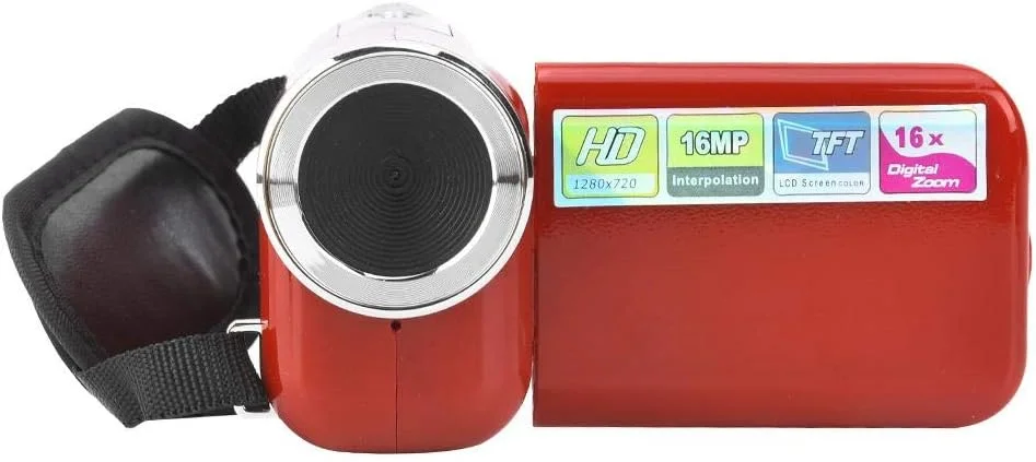 دوربین فیلمبرداری دیجیتال ciciglow، ضبط کننده دوربین فیلمبرداری صفحه نمایش TFT LCD، عکاسی 16X HD برای دوچرخه سواری و دویدن (قرمز، مشکی) دوربین فیلمبرداری دیجیتال ciciglow، ضبط کننده دوربین فیلمبرداری صفحه نمایش TFT LCD، عکاسی 16X HD برای دوچرخه سواری و دویدن (قرمز، مشکی)