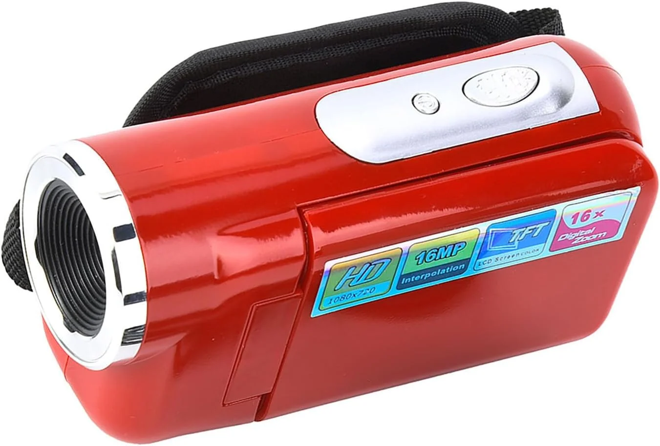 دوربین فیلمبرداری دیجیتال Cryfokt، دوربین فیلمبرداری دیجیتال عکاسی بادوام با اندازه کوچک، صفحه نمایش TFT LCD قابل حمل، مناسب برای تولد، استفاده در فضای باز، دوچرخه سواری و دویدن (قرمز) دوربین فیلمبرداری دیجیتال Cryfokt، دوربین فیلمبرداری دیجیتال عکاسی بادوام با اندازه کوچک، صفحه نمایش TFT LCD قابل حمل، مناسب برای تولد، استفاده در فضای باز، دوچرخه سواری و دویدن (قرمز)