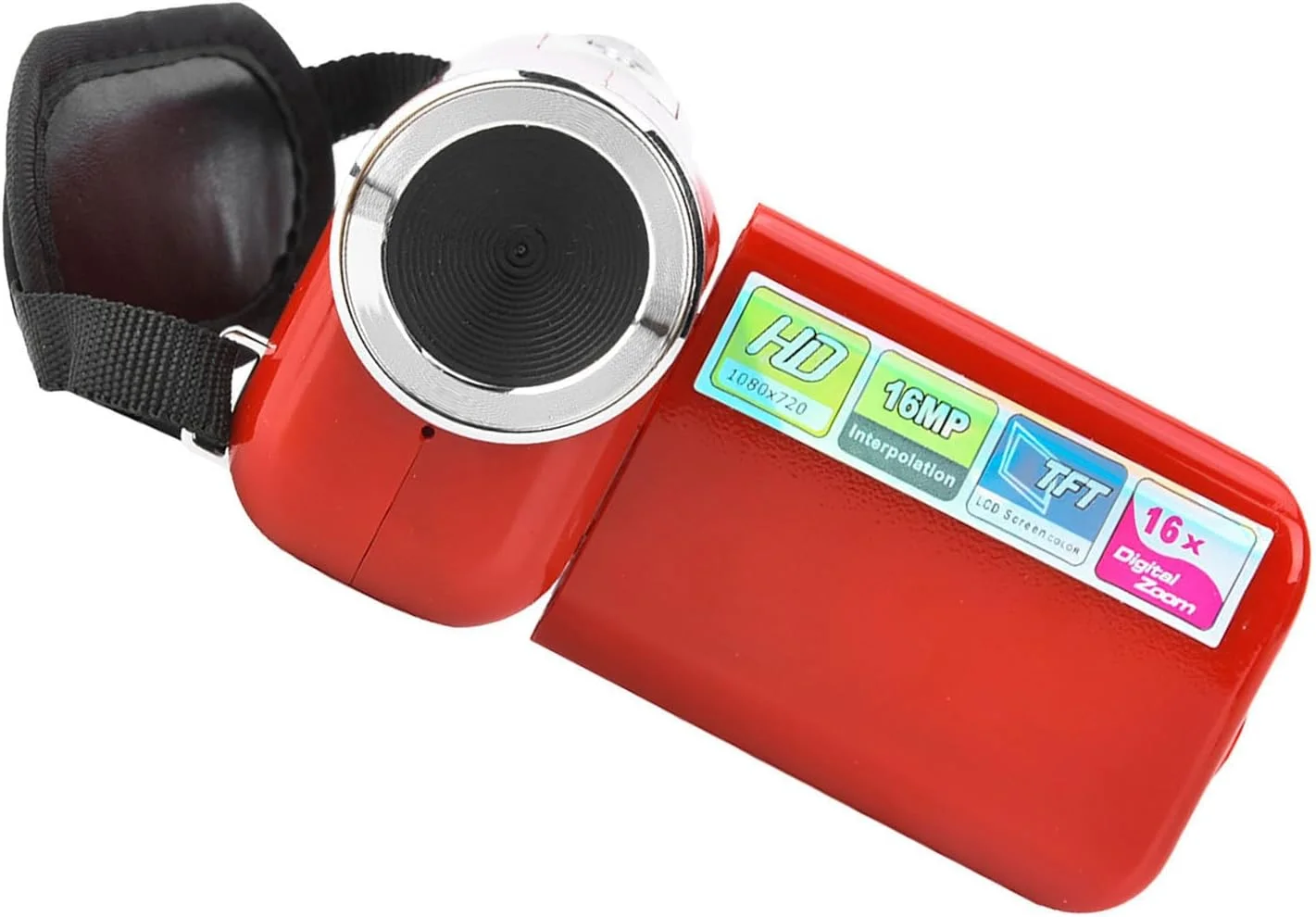 دوربین فیلمبرداری دیجیتال Cryfokt، دوربین فیلمبرداری دیجیتال عکاسی بادوام با اندازه کوچک، صفحه نمایش TFT LCD قابل حمل، مناسب برای تولد، استفاده در فضای باز، دوچرخه سواری و دویدن (قرمز) دوربین فیلمبرداری دیجیتال Cryfokt، دوربین فیلمبرداری دیجیتال عکاسی بادوام با اندازه کوچک، صفحه نمایش TFT LCD قابل حمل، مناسب برای تولد، استفاده در فضای باز، دوچرخه سواری و دویدن (قرمز)