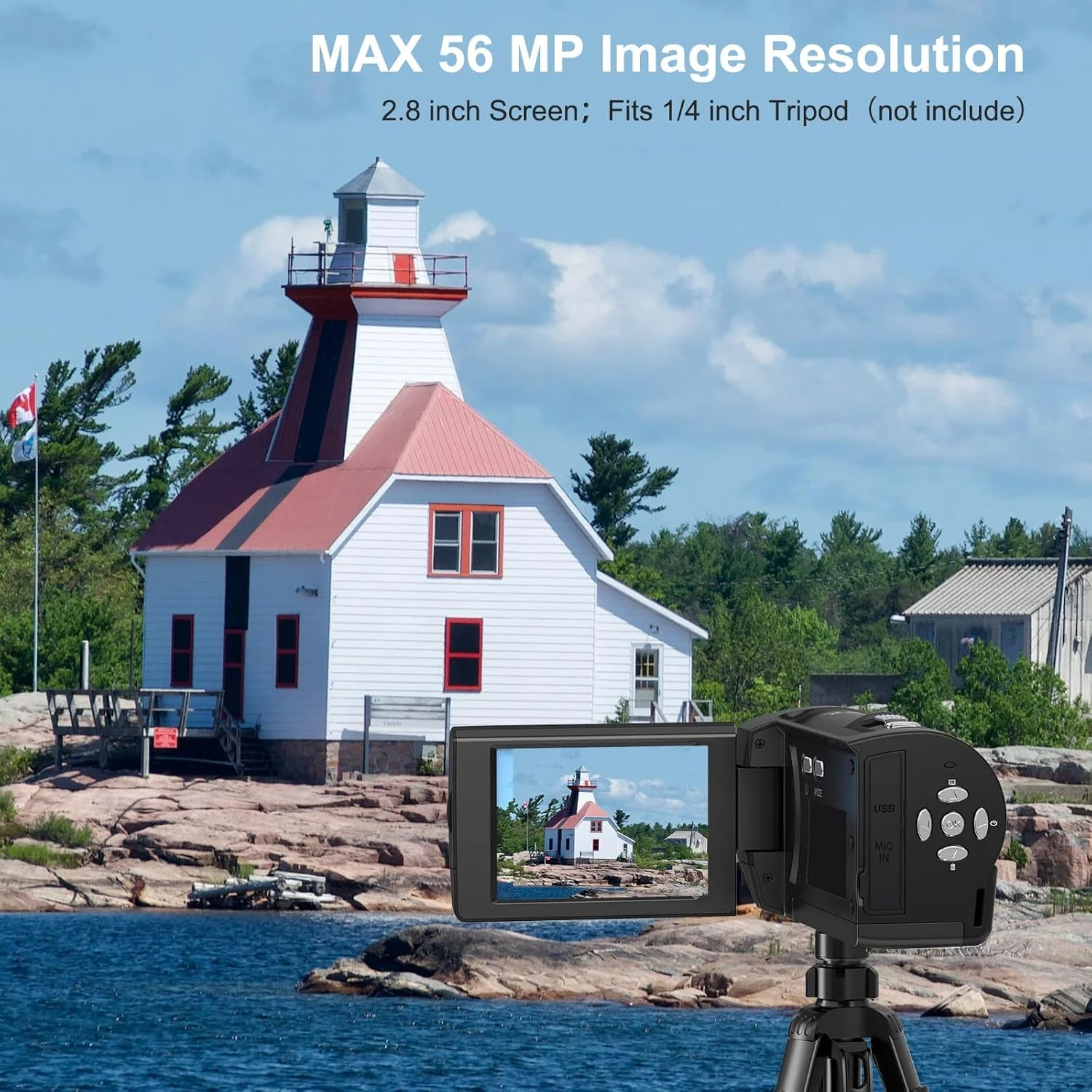 دوربین فیلمبرداری Delmodes 2.7K با زوم دیجیتال 16X، کیفیت 56 مگاپیکسل، به همراه نور LED برای تولید محتوا در یوتیوب، صفحه نمایش 2.8 اینچی LCD و کارت حافظه 32 گیگابایتی SD و 2 عدد باتری دوربین فیلمبرداری Delmodes 2.7K با زوم دیجیتال 16X، کیفیت 56 مگاپیکسل، به همراه نور LED برای تولید محتوا در یوتیوب، صفحه نمایش 2.8 اینچی LCD و کارت حافظه 32 گیگابایتی SD و 2 عدد باتری