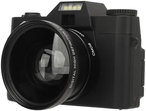 دوربین دیجیتال 4K، دوربین فیلمبرداری دیجیتال 48 مگاپیکسلی با صفحه نمایش چرخان 180 درجه، زوم دیجیتال 16 برابر، لنز واید انگل، باتری، جمع و جور و قابل حمل برای مسافرت دوربین دیجیتال 4K، دوربین فیلمبرداری دیجیتال 48 مگاپیکسلی با صفحه نمایش چرخان 180 درجه، زوم دیجیتال 16 برابر، لنز واید انگل، باتری، جمع و جور و قابل حمل برای مسافرت