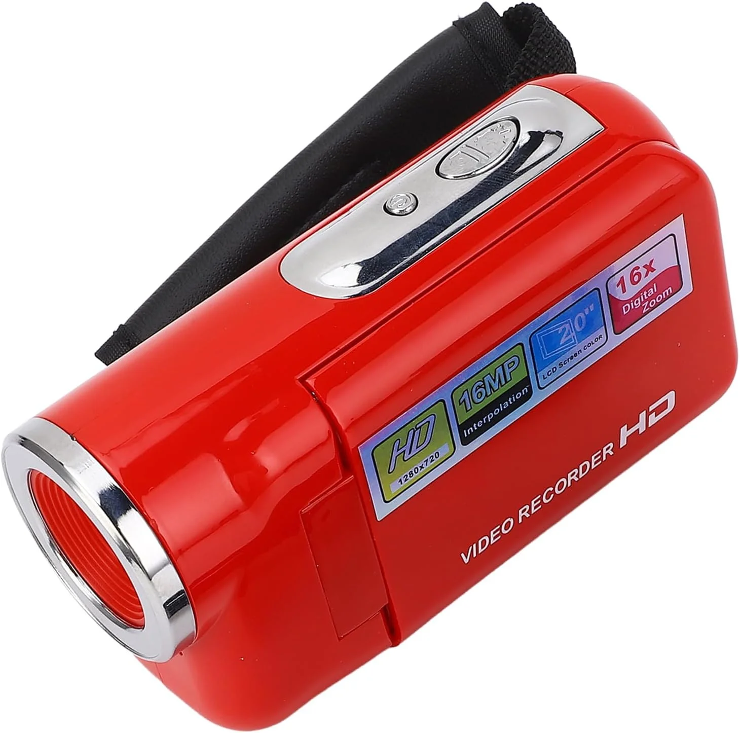 دوربین فیلمبرداری دیجیتال، دوربین فیلمبرداری 16 مگاپیکسلی 1080P HD با زوم دیجیتال 16 برابر و صفحه نمایش چرخان 2 اینچی برای مسافرت، دوربین فیلمبرداری (قرمز) دوربین فیلمبرداری دیجیتال، دوربین فیلمبرداری 16 مگاپیکسلی 1080P HD با زوم دیجیتال 16 برابر و صفحه نمایش چرخان 2 اینچی برای مسافرت، دوربین فیلمبرداری (قرمز)