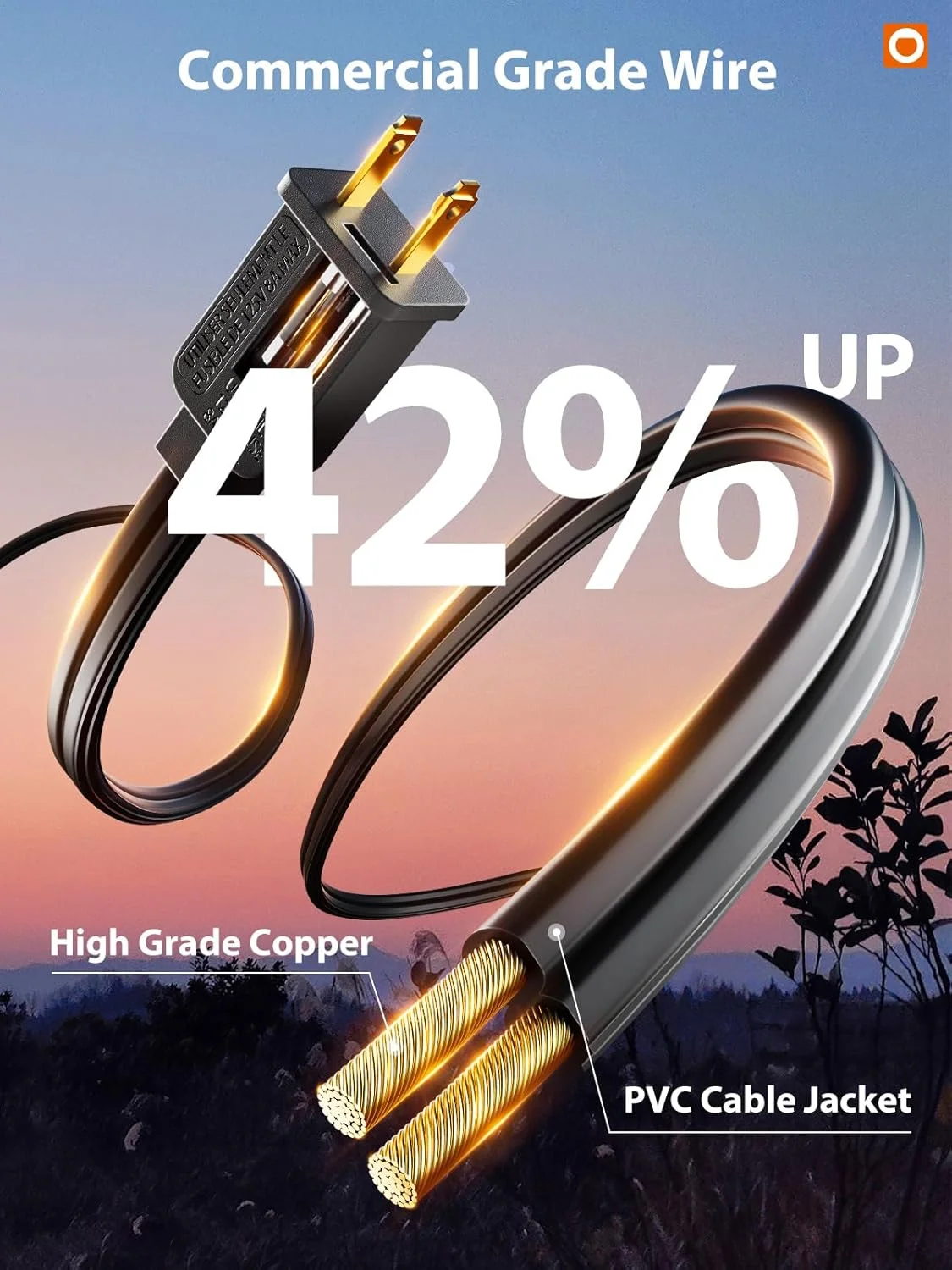 چراغهای الایدی رشتهای فضای باز اَدلون، ۹۶ فوت (۴۸ فوت * ۲) با لامپهای ادیسونی نشکن، مناسب برای استفاده تجاری در پاسیو و کافه، دارای گواهی ETL، مقاوم در برابر آب و هوا، دارای ۳۰ سوکت آویز برای حیاط پشتی و بیسترو چراغهای الایدی رشتهای فضای باز اَدلون، ۹۶ فوت (۴۸ فوت * ۲) با لامپهای ادیسونی نشکن، مناسب برای استفاده تجاری در پاسیو و کافه، دارای گواهی ETL، مقاوم در برابر آب و هوا، دارای ۳۰ سوکت آویز برای حیاط پشتی و بیسترو