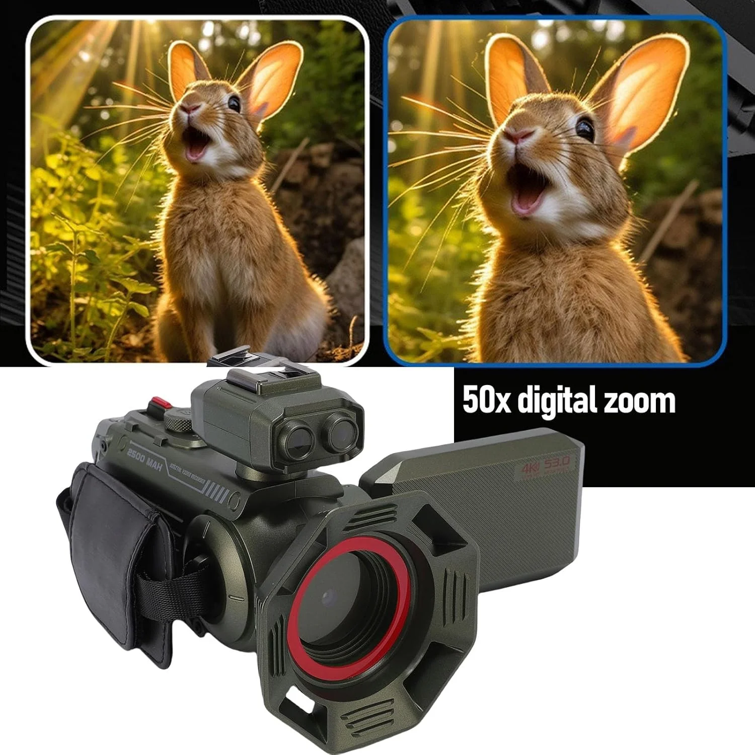 دوربین فیلمبرداری دیجیتال، دوربین فیلمبرداری Ultra HD 4K با زوم 50X، فوکوس خودکار، دوربین وبلاگ نویسی WiFi، ضبط کننده ویدئو با صفحه نمایش رنگی 3 اینچی HD (سبز) دوربین فیلمبرداری دیجیتال، دوربین فیلمبرداری Ultra HD 4K با زوم 50X، فوکوس خودکار، دوربین وبلاگ نویسی WiFi، ضبط کننده ویدئو با صفحه نمایش رنگی 3 اینچی HD (سبز)