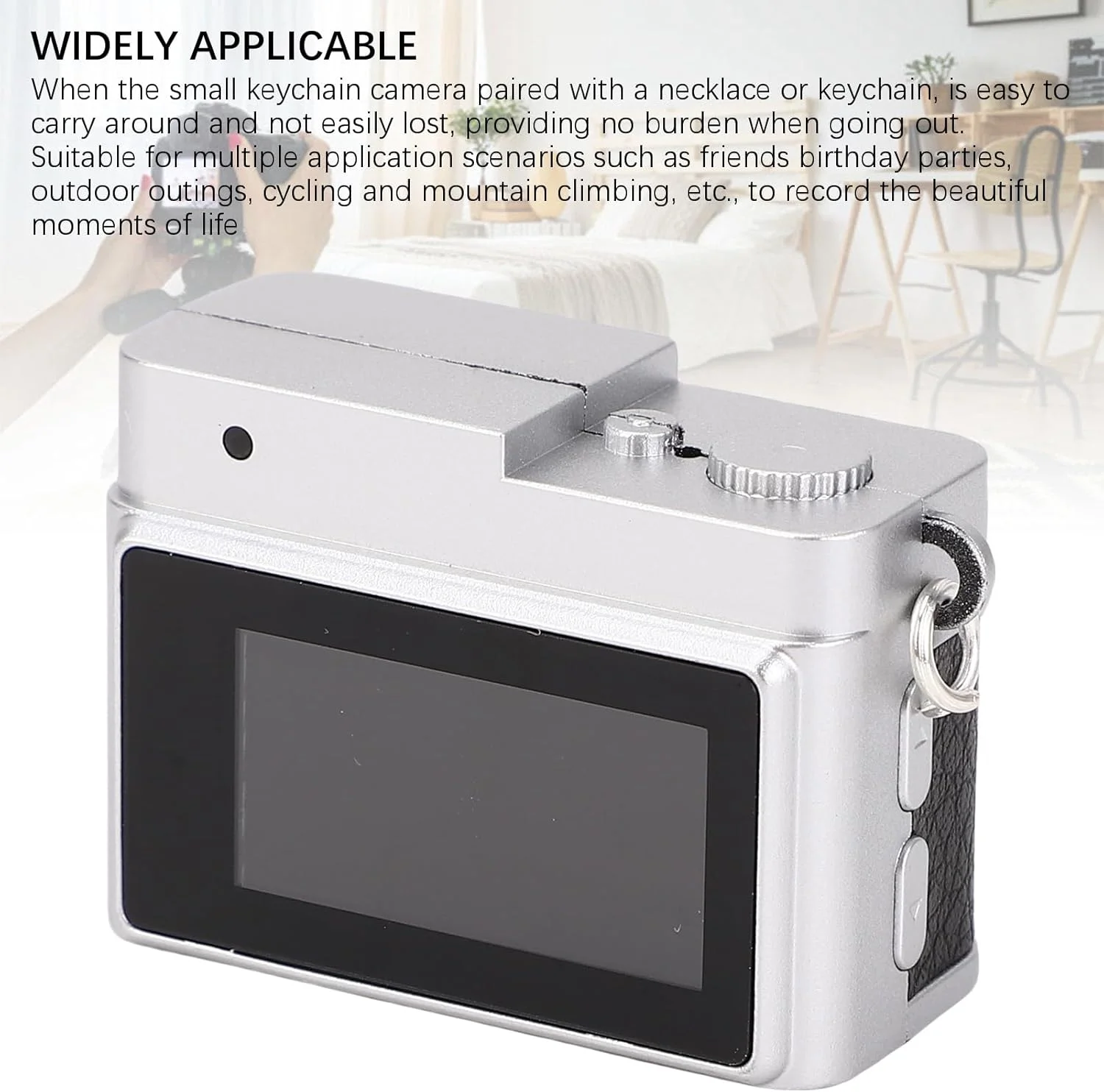 دوربین دیجیتال کوچک جاکلیدی 1080P 20MP با صفحه نمایش 0.96 اینچی، دوربین فیلمبرداری قابل شارژ USB برای سفر، دوچرخه سواری، ماجراجویی در فضای باز، چراغ LED، اشتراک گذاری Type-C (مشکی) دوربین دیجیتال کوچک جاکلیدی 1080P 20MP با صفحه نمایش 0.96 اینچی، دوربین فیلمبرداری قابل شارژ USB برای سفر، دوچرخه سواری، ماجراجویی در فضای باز، چراغ LED، اشتراک گذاری Type-C (مشکی)