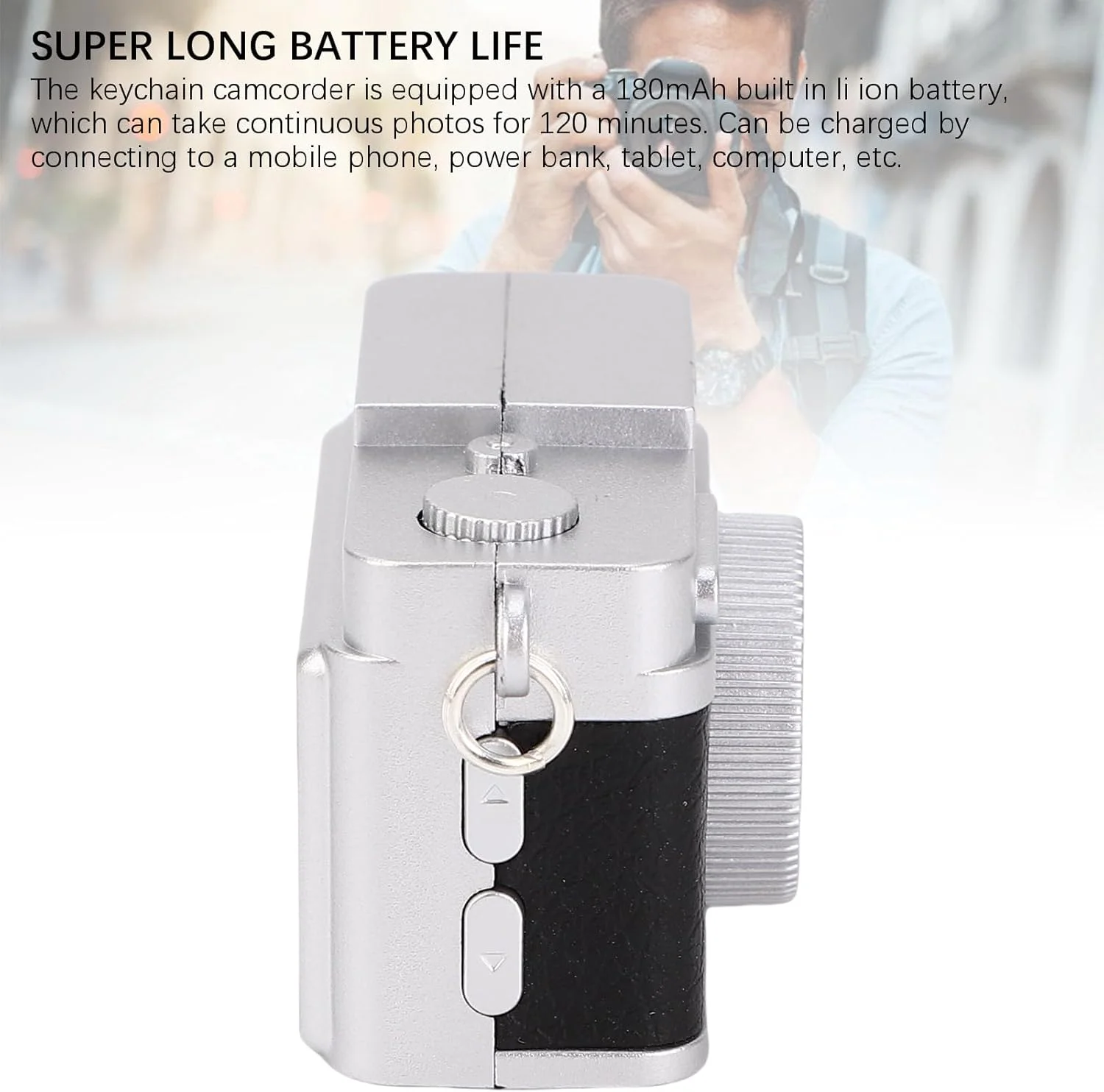 دوربین دیجیتال کوچک جاکلیدی 1080P 20MP با صفحه نمایش 0.96 اینچی، دوربین فیلمبرداری قابل شارژ USB برای سفر، دوچرخه سواری، ماجراجویی در فضای باز، چراغ LED، اشتراک گذاری Type-C (مشکی) دوربین دیجیتال کوچک جاکلیدی 1080P 20MP با صفحه نمایش 0.96 اینچی، دوربین فیلمبرداری قابل شارژ USB برای سفر، دوچرخه سواری، ماجراجویی در فضای باز، چراغ LED، اشتراک گذاری Type-C (مشکی)