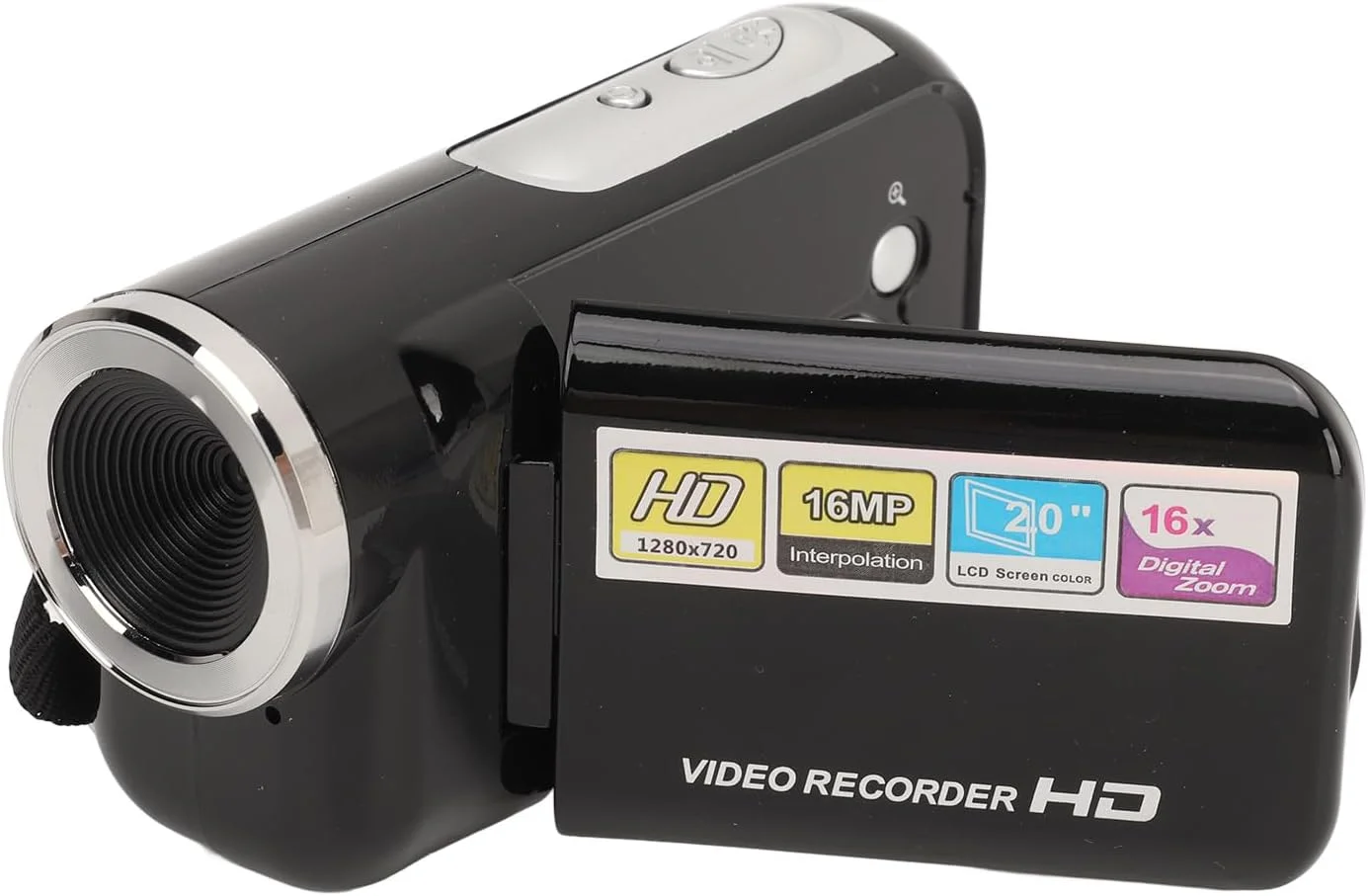 دوربین فیلمبرداری دیجیتال، ضبط ویدیویی 1080P زوم 16X صفحه نمایش رنگی 2 اینچی، فیلمبرداری با یک دست، دوربین فیلمبرداری کودکانه برای تولد