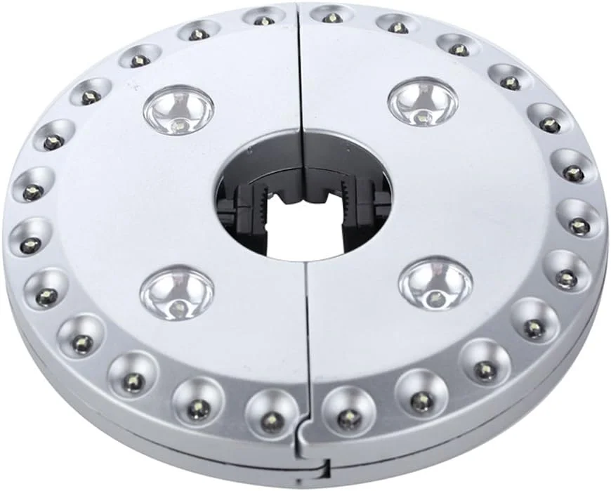 چراغ چتری 28 LED اکو گکو با روشنایی قابل تنظیم، نصب آسان گیره به میله، آویزان کردن در هر مکان، چراغ چادر کمپینگ، کارکرد با باتری بدون نیاز به سیم کشی چراغ چتری 28 LED اکو گکو با روشنایی قابل تنظیم، نصب آسان گیره به میله، آویزان کردن در هر مکان، چراغ چادر کمپینگ، کارکرد با باتری بدون نیاز به سیم کشی