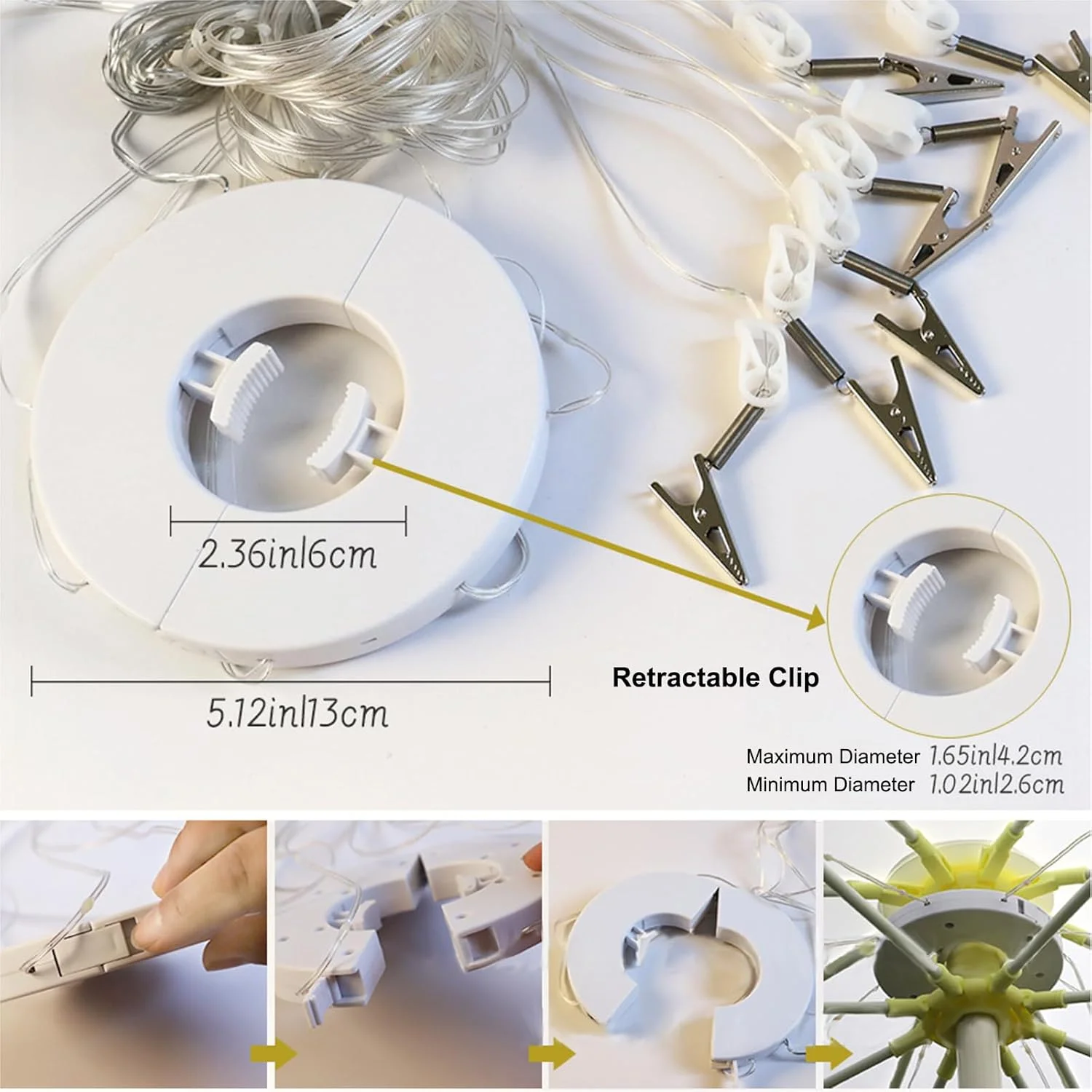 چراغ های چتری ال ای دی Fawoonu، چراغ های رشته ای ال ای دی، تزئینات تعطیلات، چراغ های رنگارنگ، رشته چراغ چادر