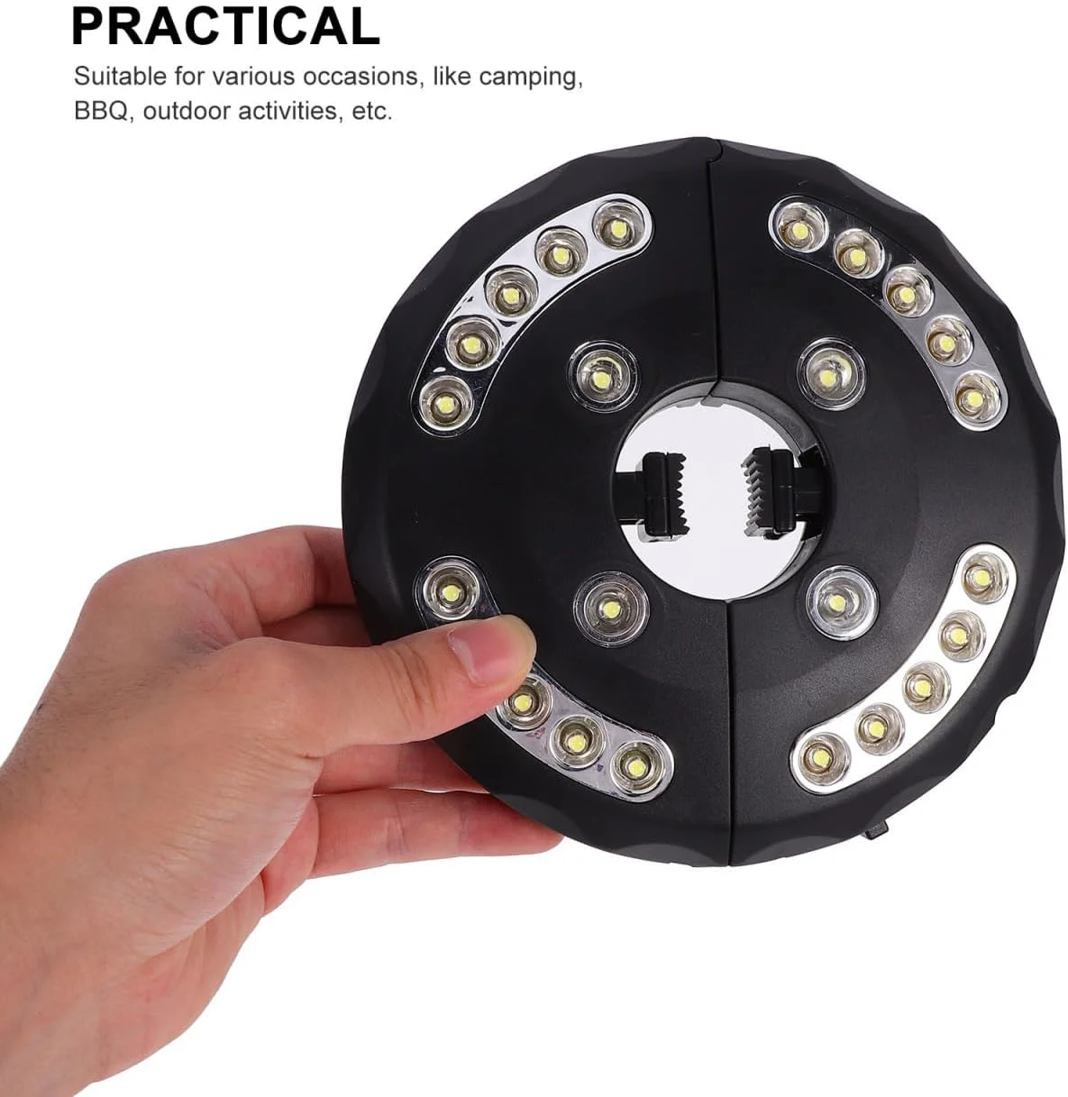 چراغ چتر آفتابی Gadpiparty با 20 عدد 8 LED، چراغ اضطراری چادر کمپینگ LED برای فعالیت های فضای باز، باربیکیو، باغ