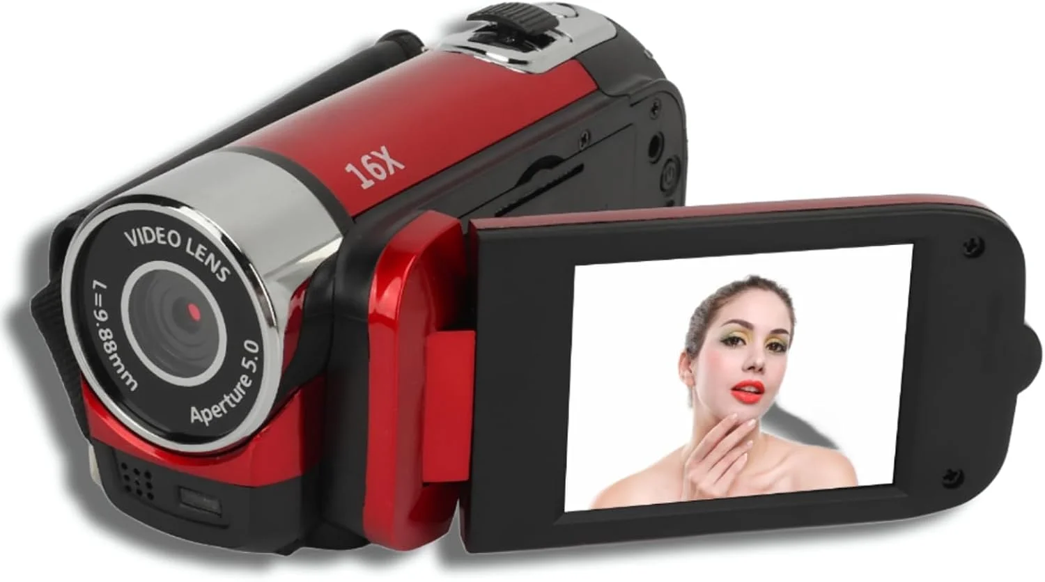 دوربین دیجیتال 1080P HD مدل Dpofirs با زوم 16X، دوربین فیلمبرداری وبلاگ نویسی با صفحه نمایش چرخان 2.4 اینچی برای عکاسی، دوربین سلفی قابل حمل 16 مگاپیکسلی با نور پرکننده برای ضبط سفر