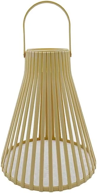 چراغ دکوراتیو LED حصیری طرح بامبو طبیعی، ضد آب IP55، چراغ آویز خورشیدی رترو، مناسب برای تزئین پاسیو، باغ، حیاط و ایوان